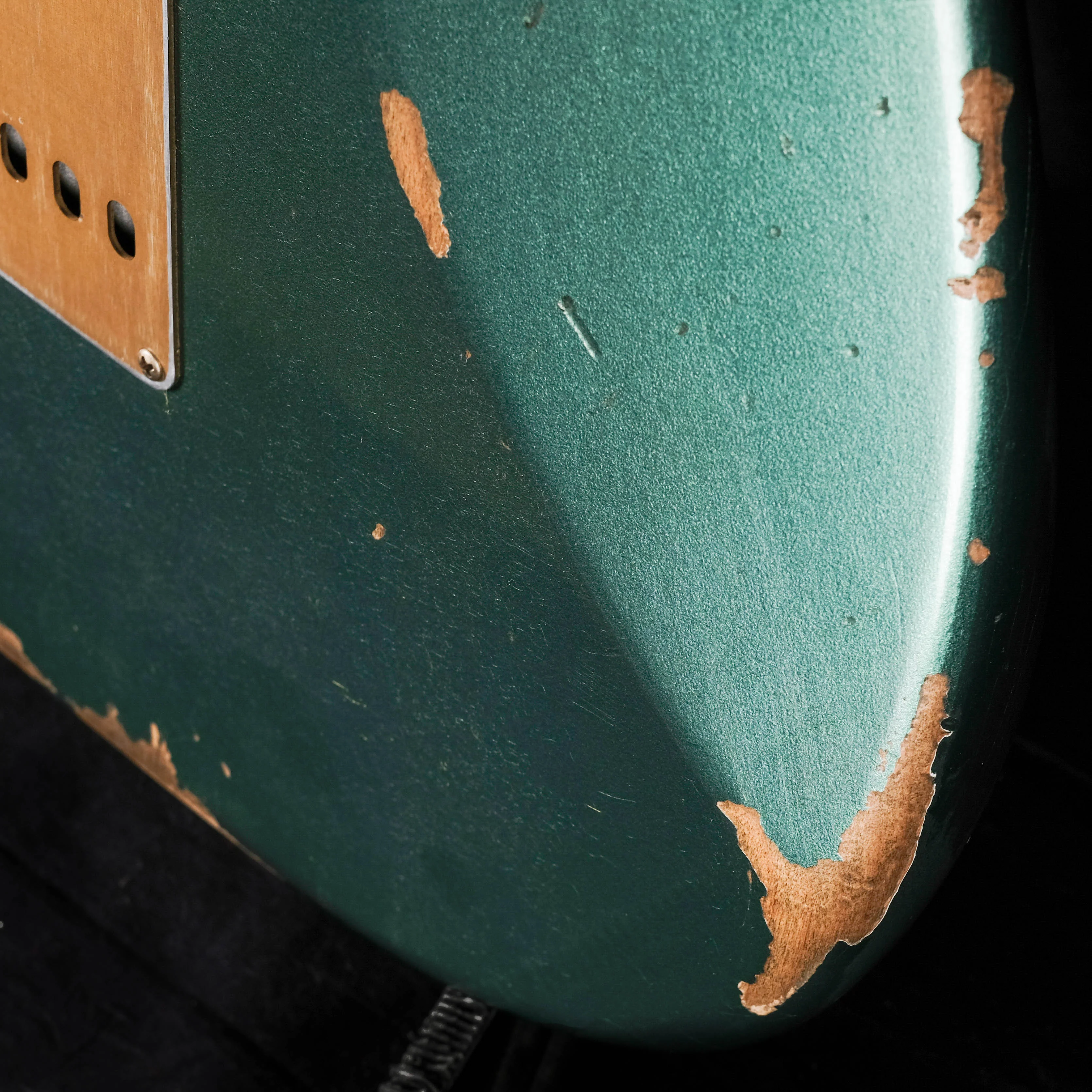 Fender Custom Shop Limited Edition Roasted 1959 Stratocaster Heavy Relic Rosewood Aged Sherwood Green Metallic - Image 14