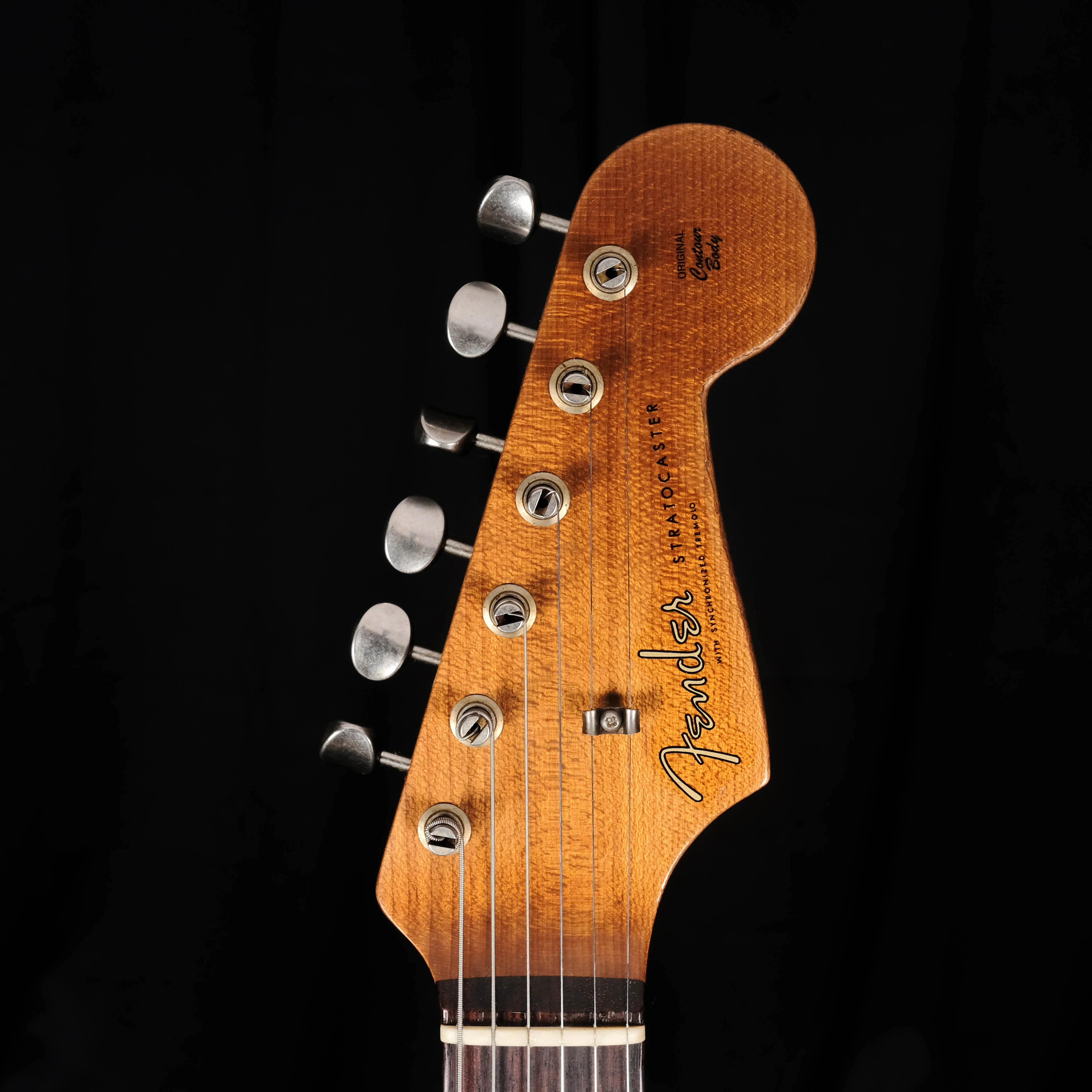 Fender Custom Shop Limited Edition Roasted 1959 Stratocaster Heavy Relic Rosewood Aged Sherwood Green Metallic - Image 16