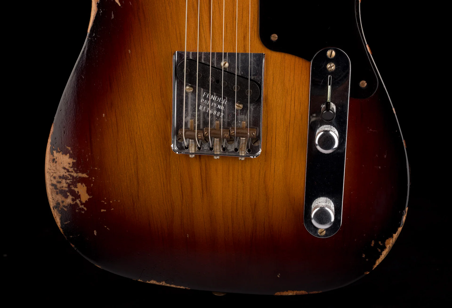 Fender Custom Shop Limited Edition Roasted Pine Double Esquire Relic Wide Fade 2-Tone Sunburst - Image 5