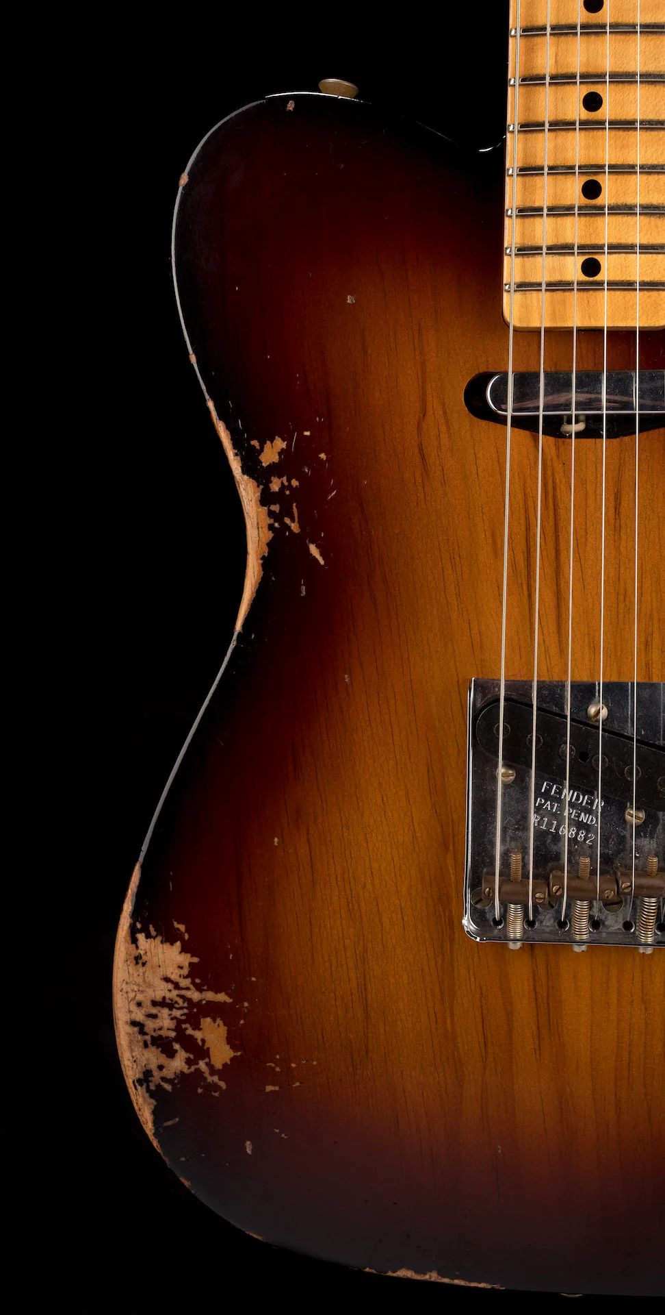 Fender Custom Shop Limited Edition Roasted Pine Double Esquire Relic Wide Fade 2-Tone Sunburst - Image 9