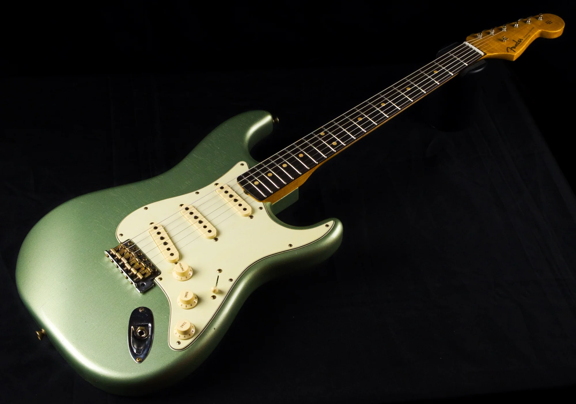 Fender Custom Shop Limited Edition '59 Journeyman Relic Stratocaster Faded Aged Sage Green Metallic - Image 2