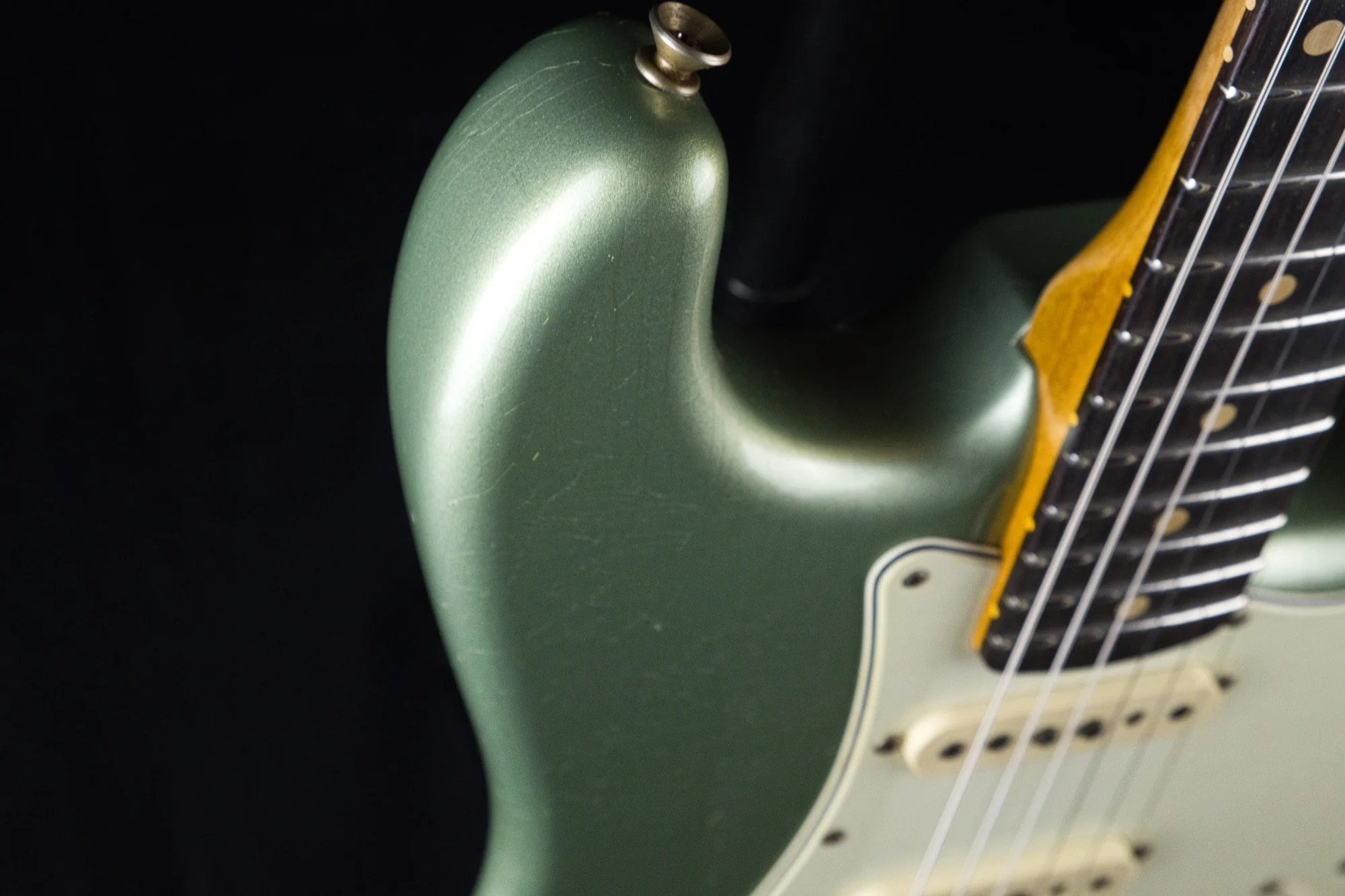 Fender Custom Shop Limited Edition '59 Journeyman Relic Stratocaster Faded Aged Sage Green Metallic - Image 4