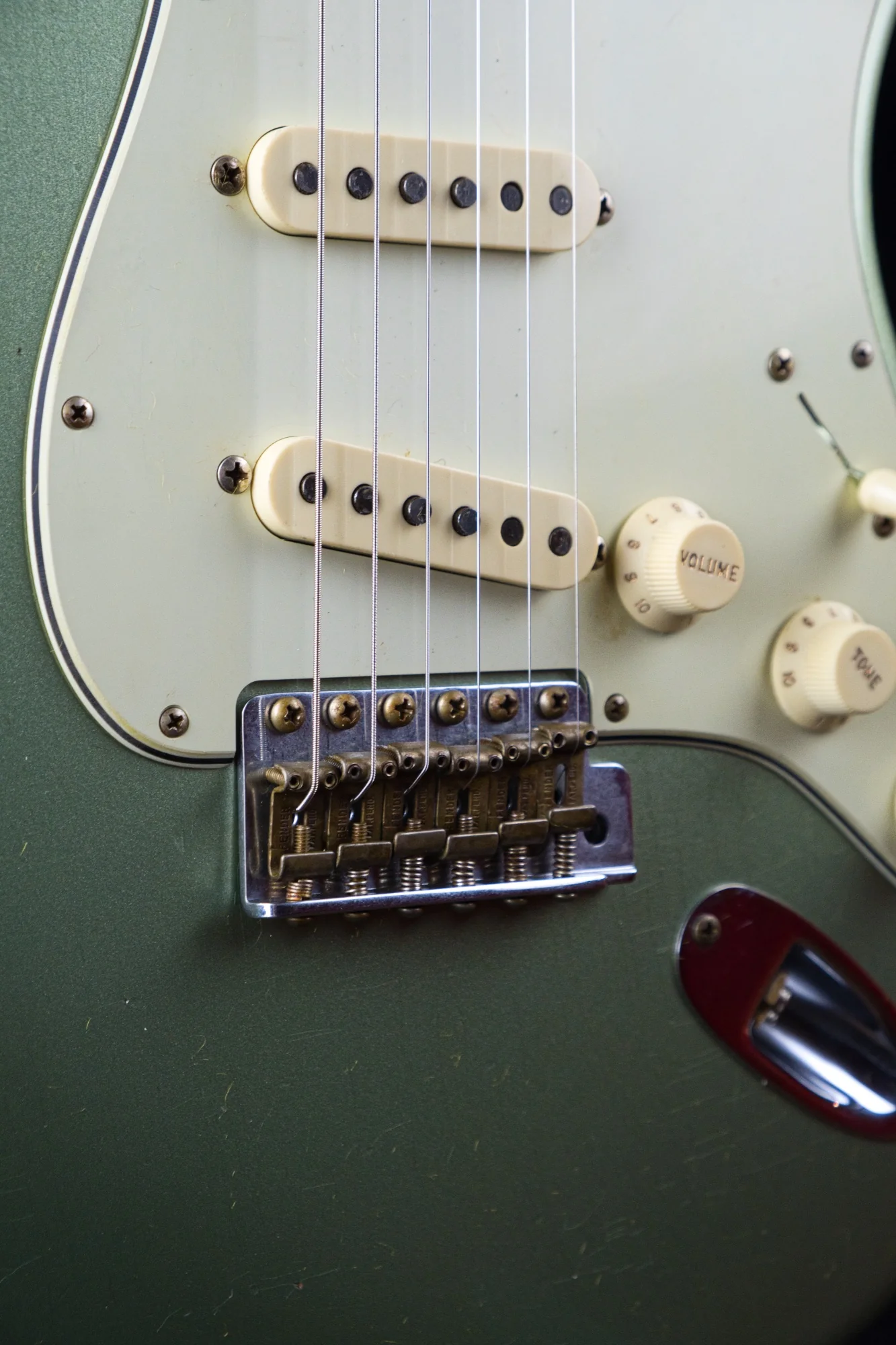Fender Custom Shop Limited Edition '59 Journeyman Relic Stratocaster Faded Aged Sage Green Metallic - Image 5
