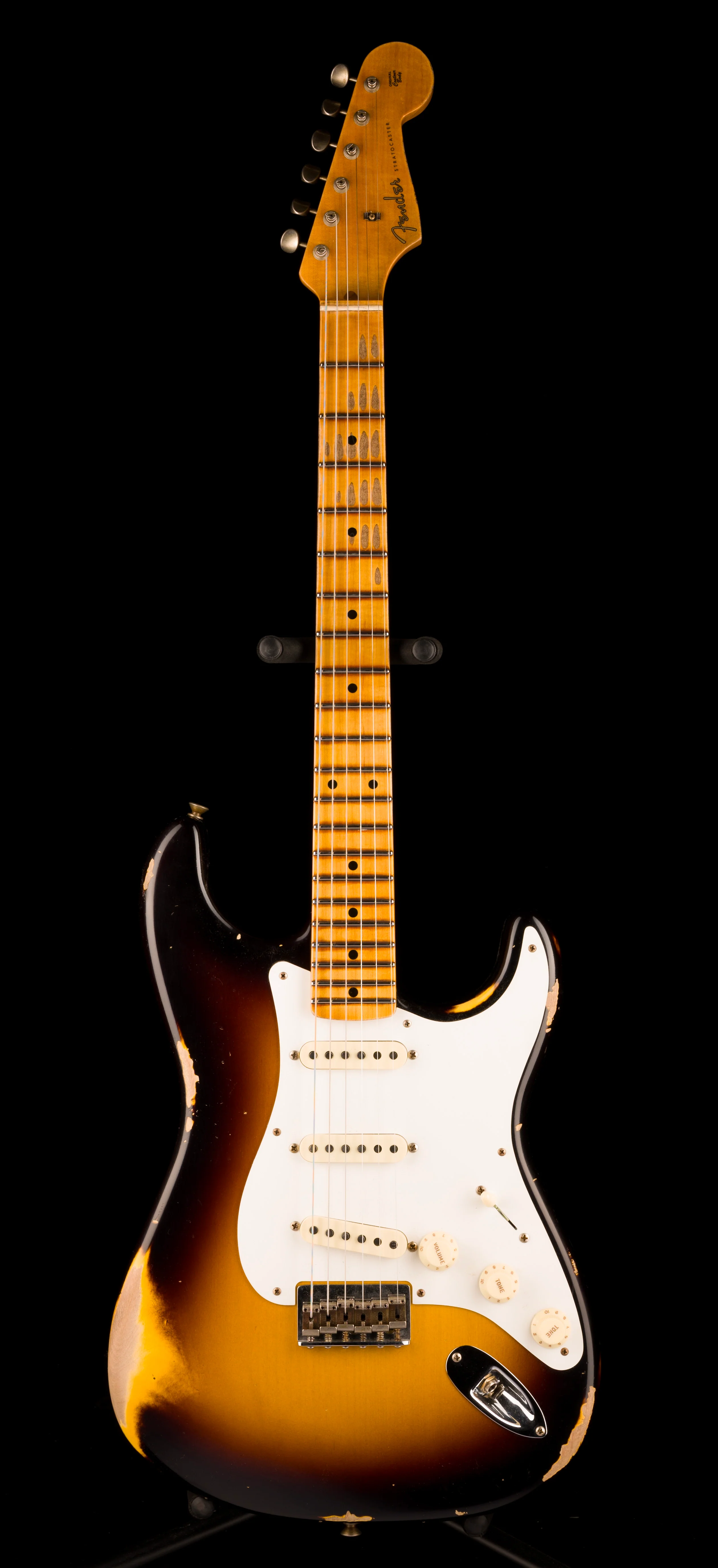 Fender Custom Shop Limited Edition Troposphere Strat Hard-Tail Heavy Relic Super Faded Aged 2-Color Sunburst - Image 2