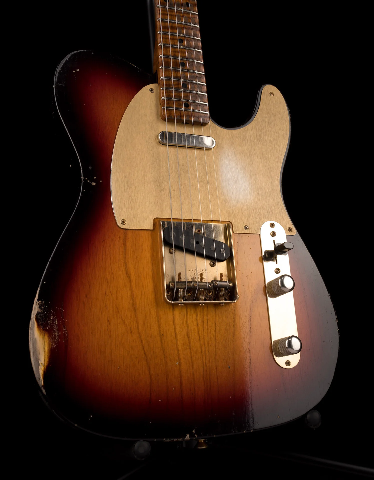 Fender Custom Shop Masterbuilder Apprentice Nick Saccone 50's Tele Relic Chocolate 3-Tone Sunburst - Image 9