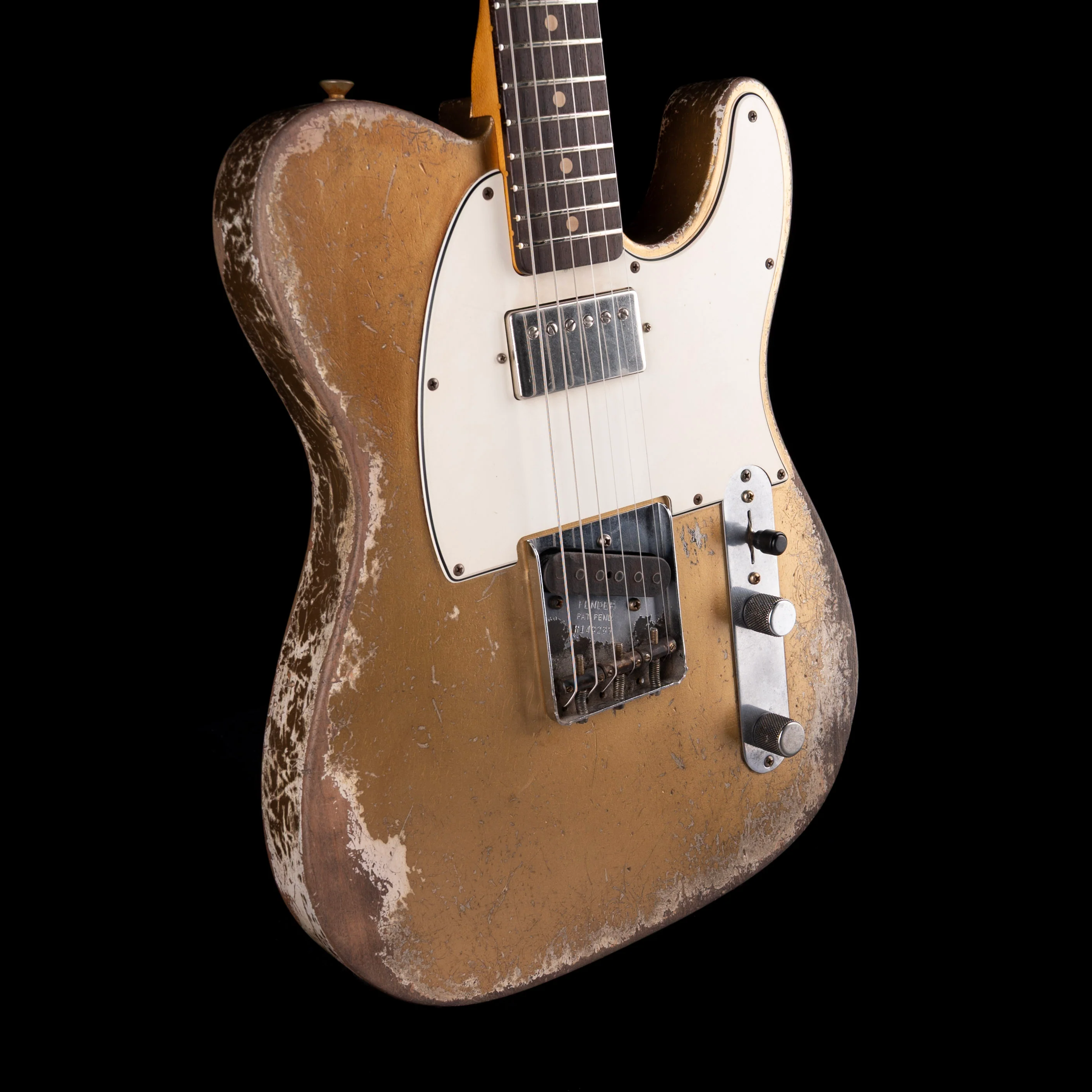 Fender Custom Shop Masterbuilt Andy Hicks 1964 Telecaster HS Ultimate Relic Aztec Gold With Case - Image 6