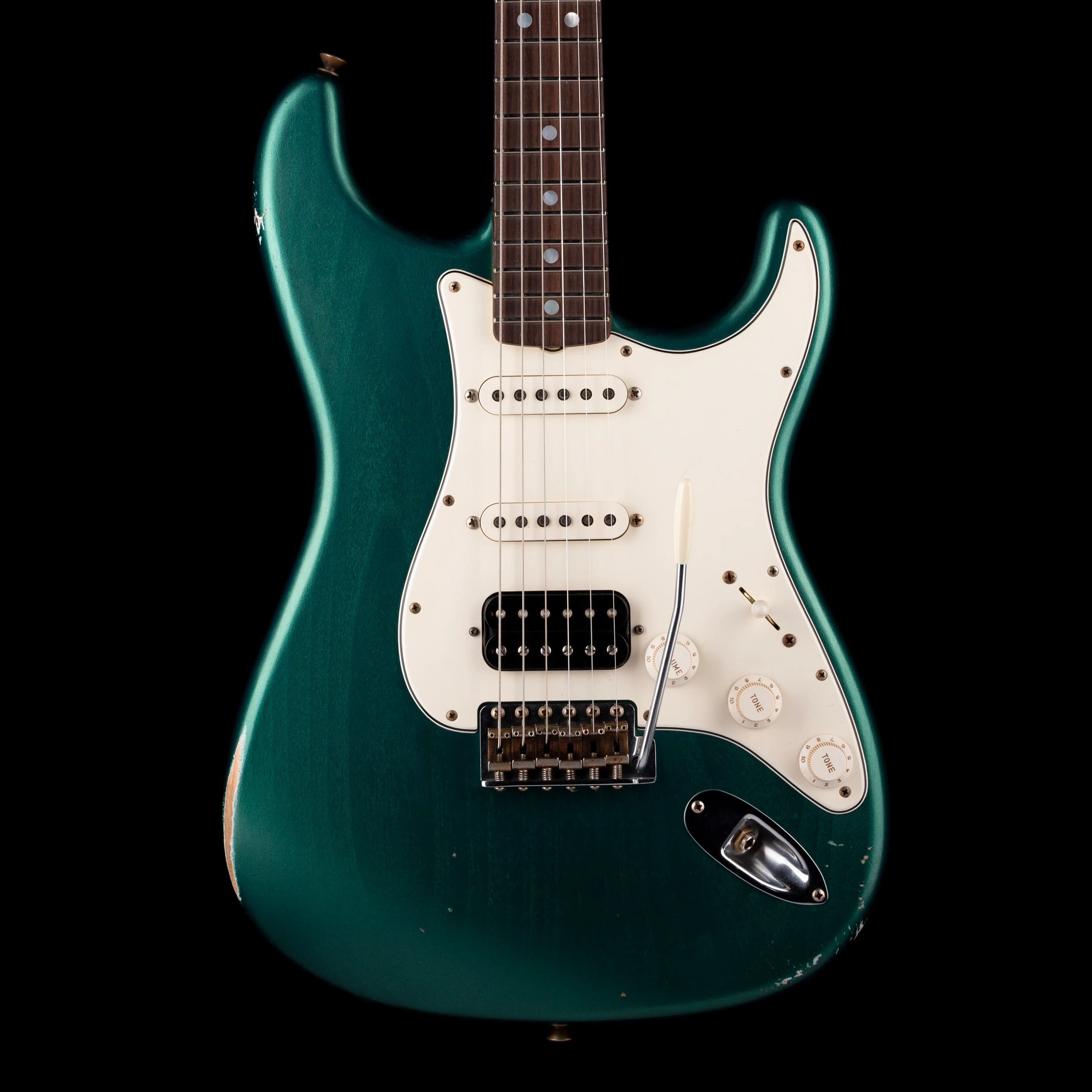 Fender Custom Shop Masterbuilt Andy Hicks 1967 Stratocaster HSS Journeyman Relic British Racing Green Guitar With Case