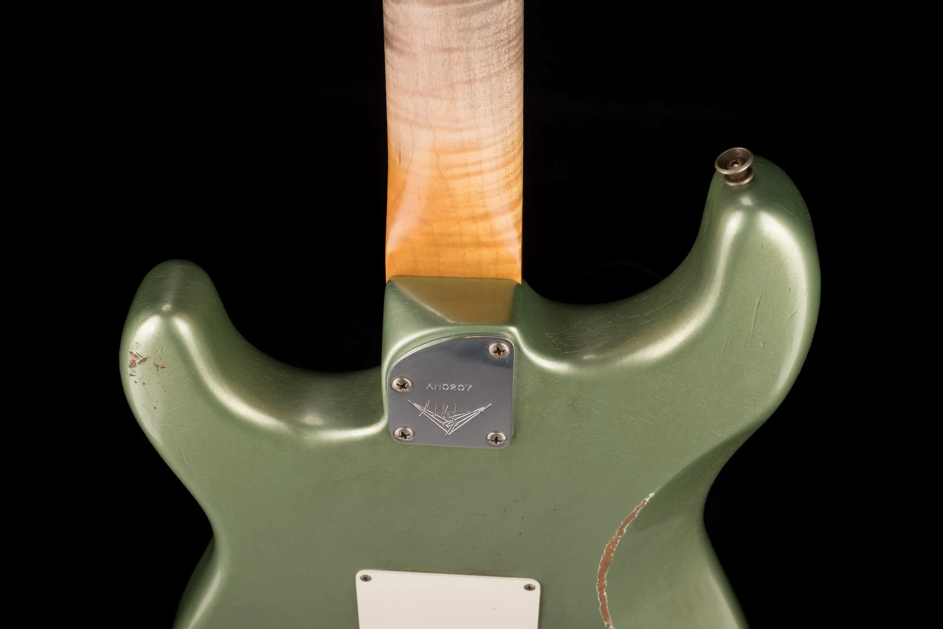 Fender Custom Shop Masterbuilt Andy Hicks 1967 Stratocaster HSS Journeyman Relic Lime Gold - Image 17