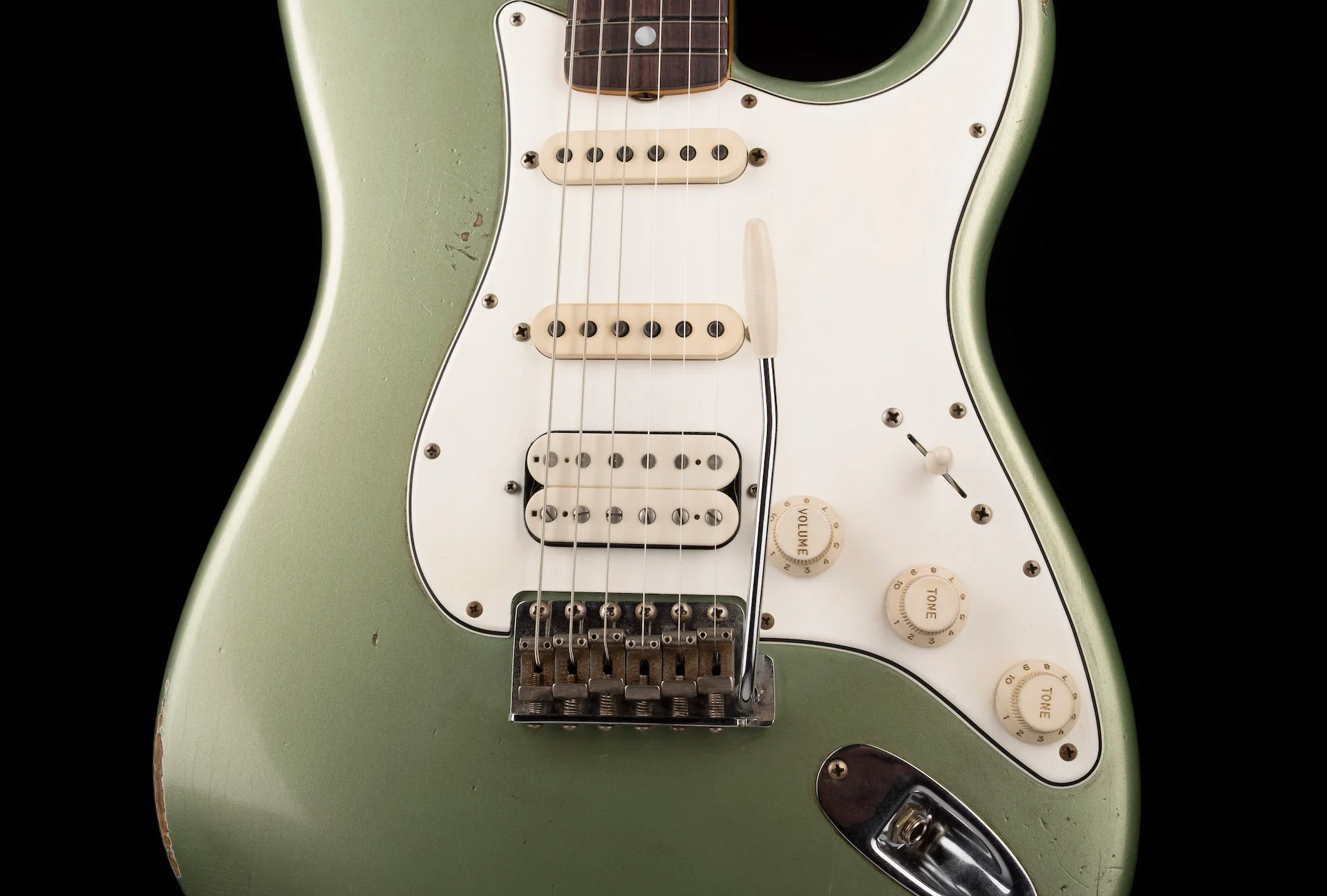 Fender Custom Shop Masterbuilt Andy Hicks 1967 Stratocaster HSS Journeyman Relic Lime Gold - Image 6