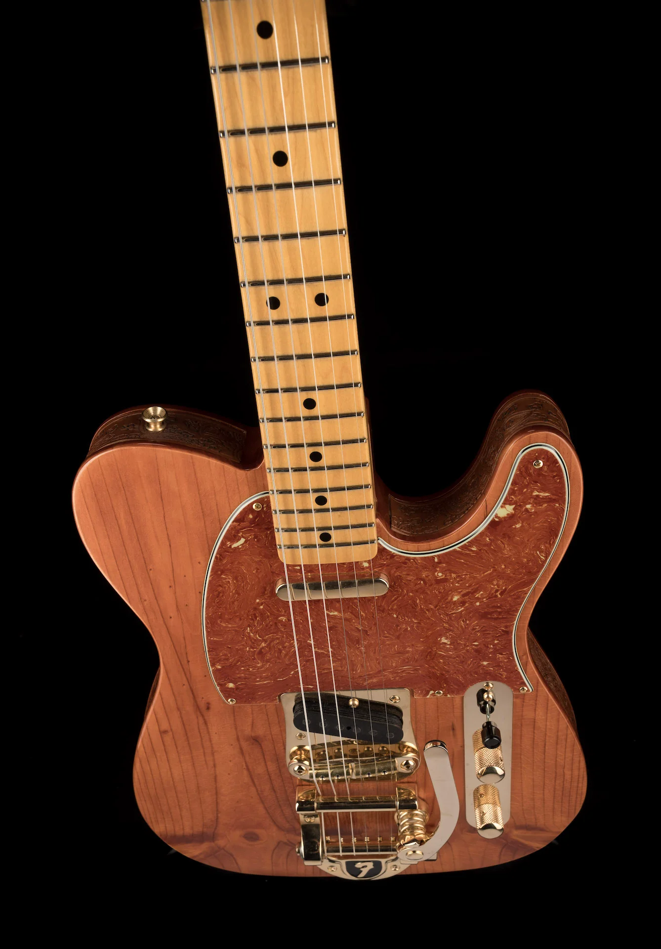 Fender Custom Shop Masterbuilt Andy Hicks Knotty Pine 50's Telecaster Roundup Walnut Stain With Case - Image 4