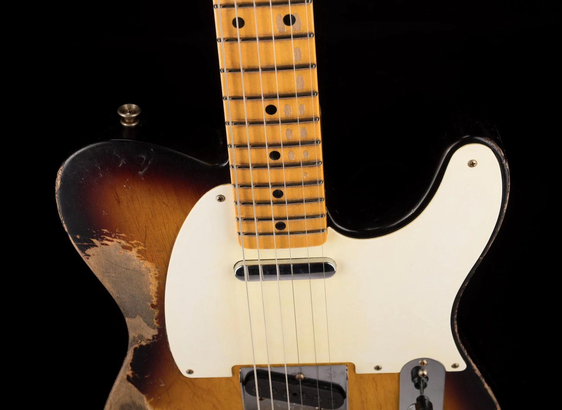 Fender Custom Shop Masterbuilt Austin MacNutt 1955 Telecaster Heavy Relic 2-Tone Sunburst With Case - Image 3