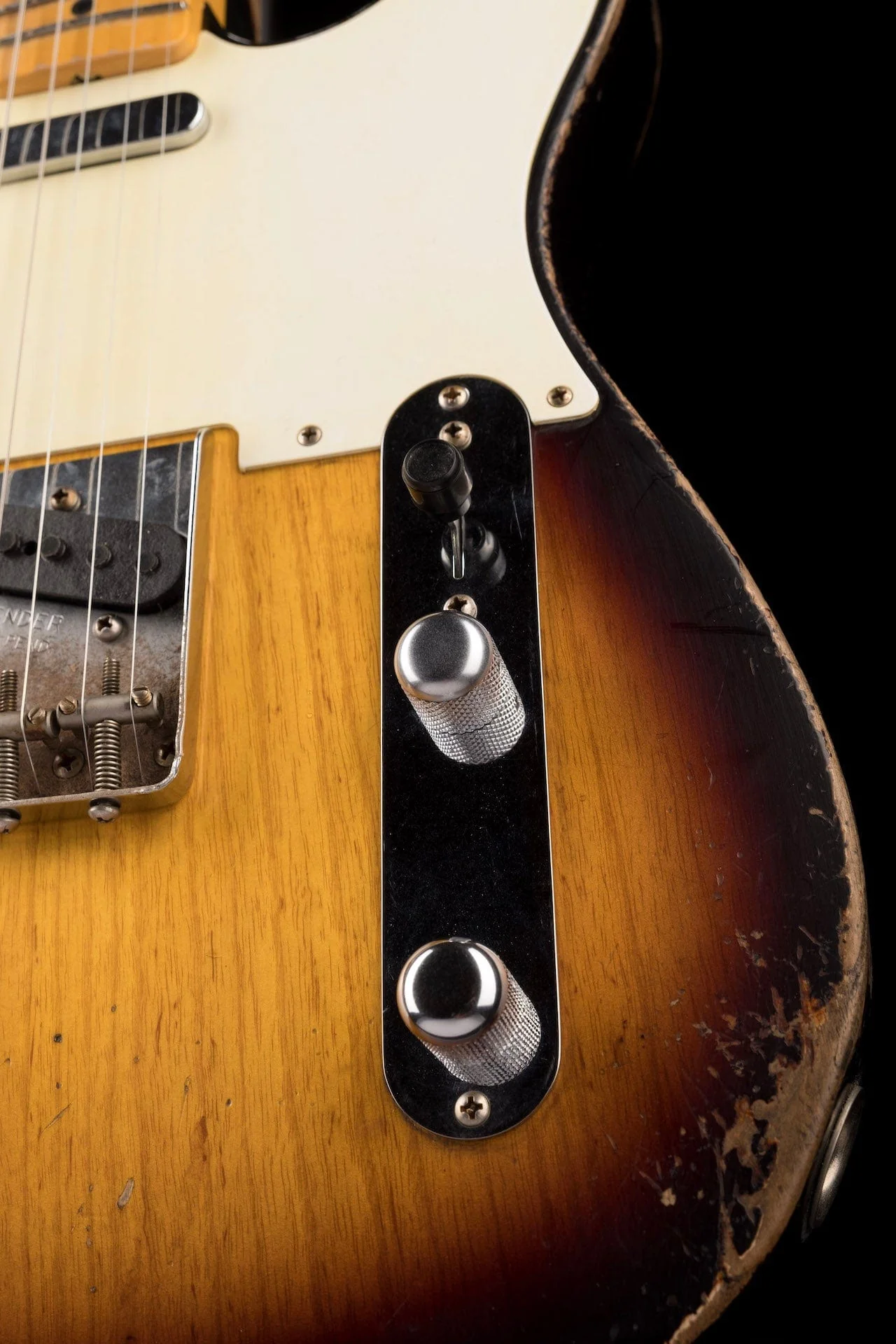 Fender Custom Shop Masterbuilt Austin MacNutt 1955 Telecaster Heavy Relic 2-Tone Sunburst With Case - Image 8