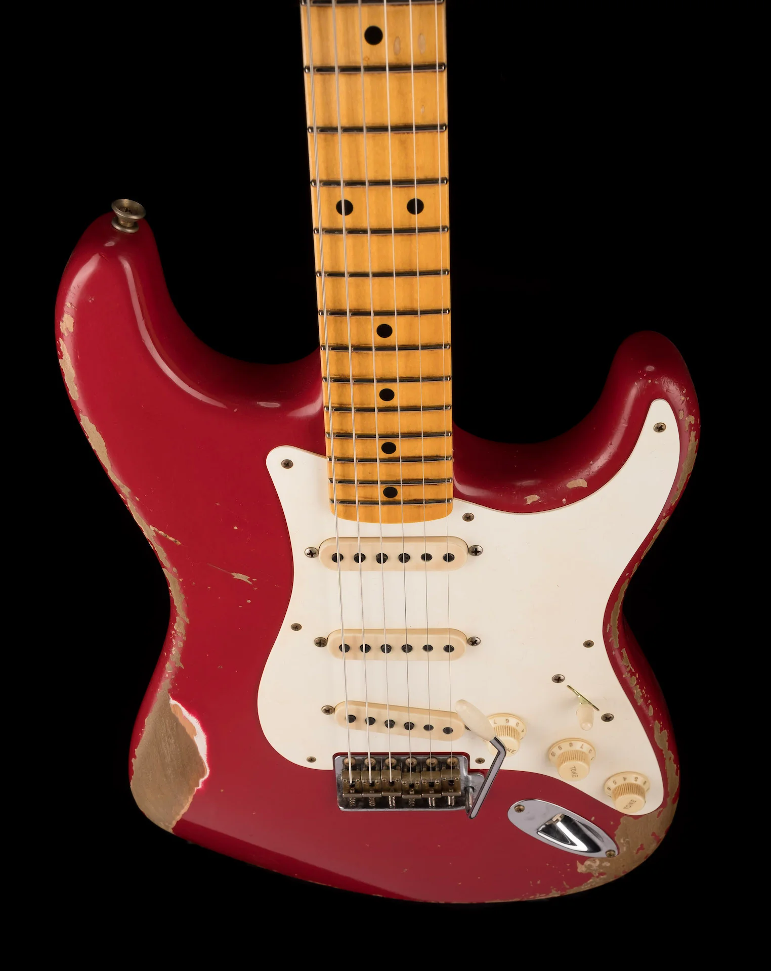 Fender Custom Shop Masterbuilt Austin MacNutt 1956 Stratocaster Heavy Relic Dakota Red With Case - Image 4