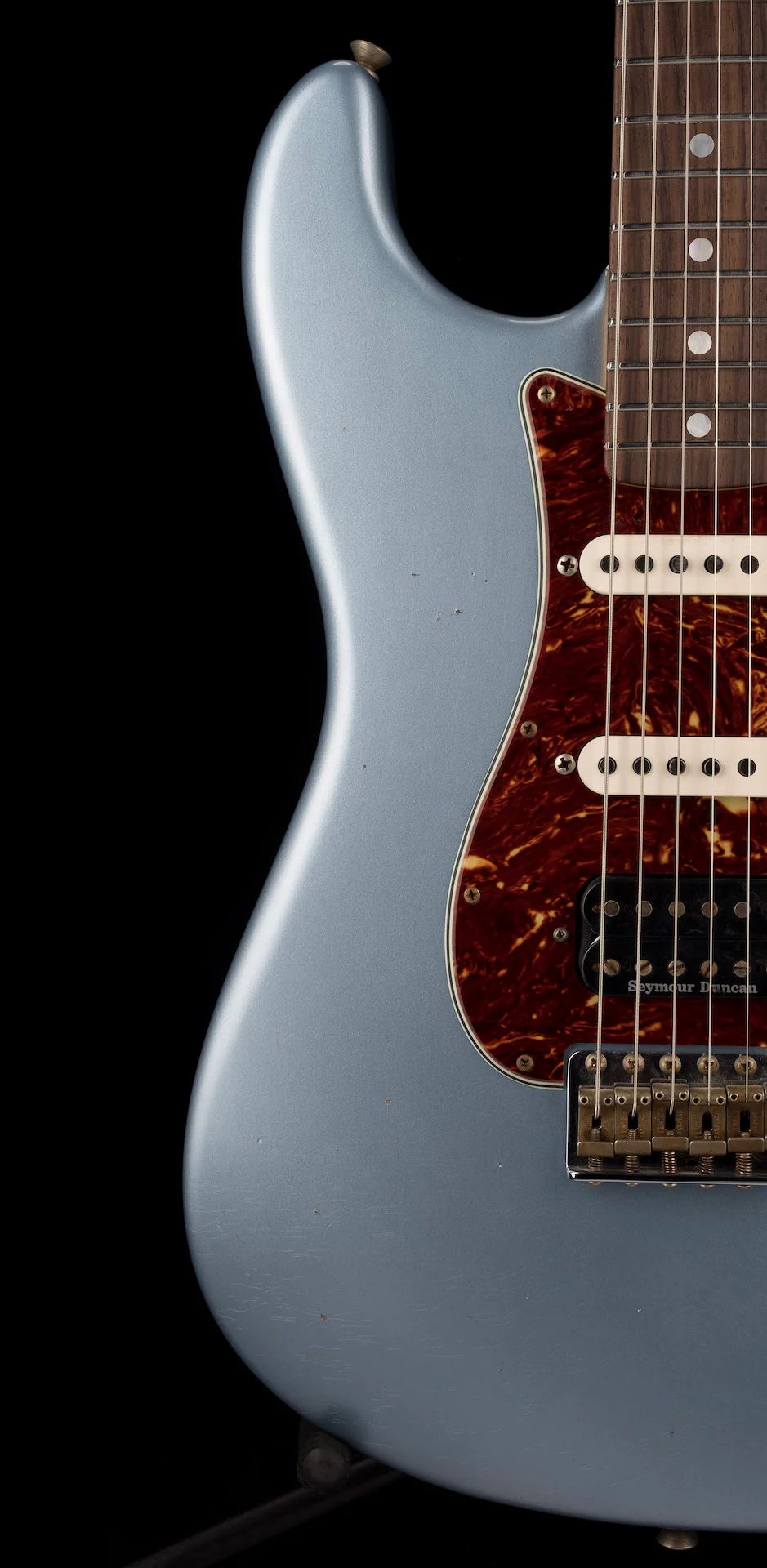 Fender Custom Shop Masterbuilt Austin MacNutt 1965 Stratocaster HSS Journeyman Relic Blue Ice Metallic - Image 10