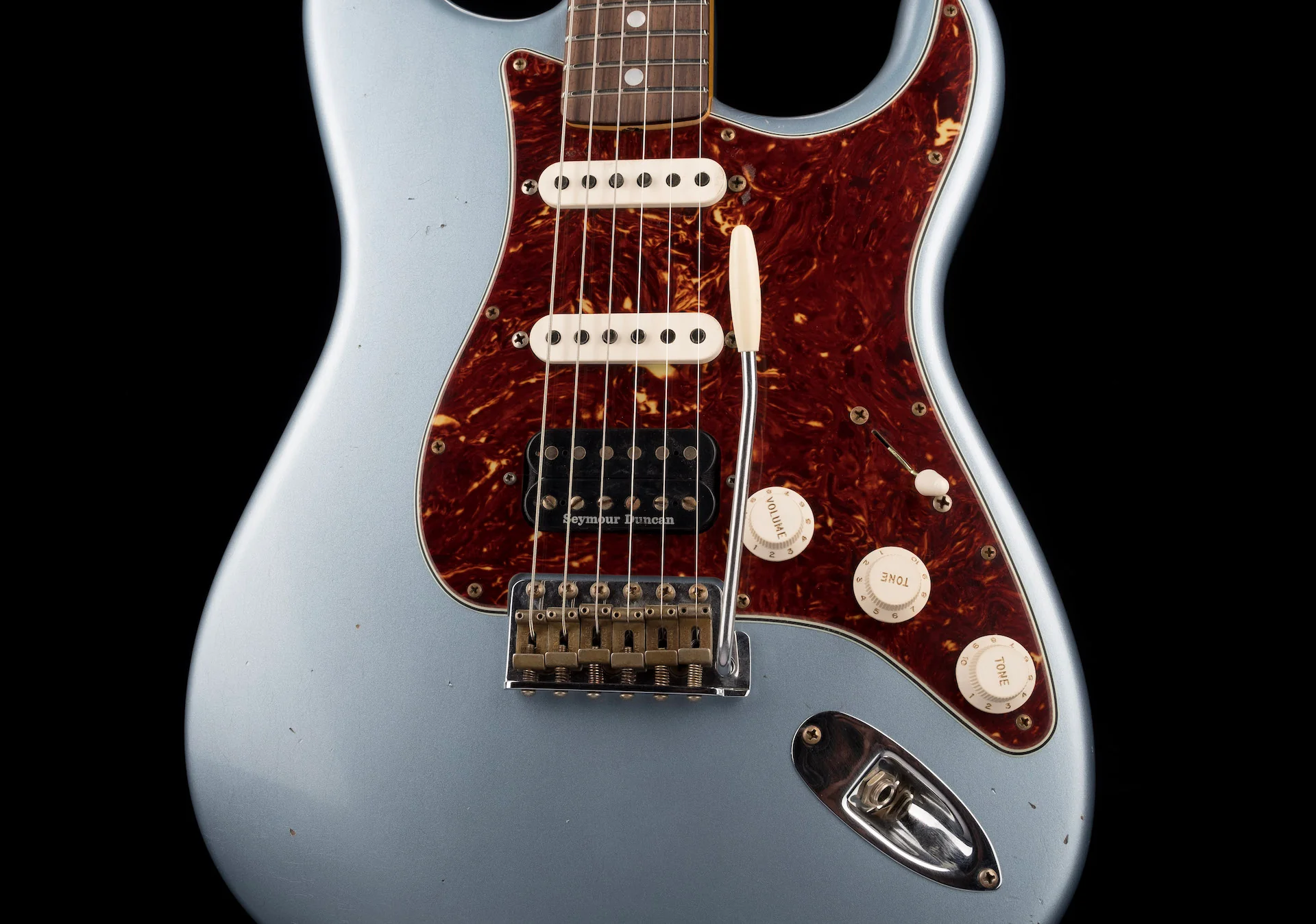 Fender Custom Shop Masterbuilt Austin MacNutt 1965 Stratocaster HSS Journeyman Relic Blue Ice Metallic - Image 6
