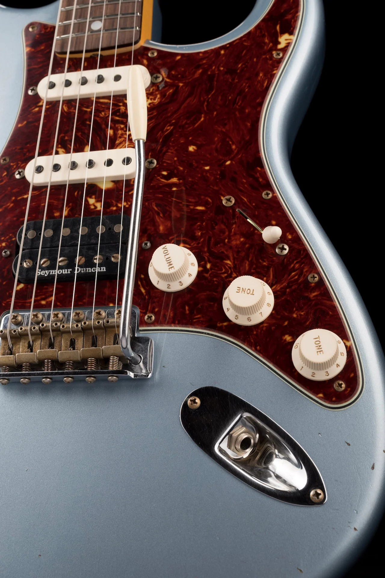 Fender Custom Shop Masterbuilt Austin MacNutt 1965 Stratocaster HSS Journeyman Relic Blue Ice Metallic - Image 8