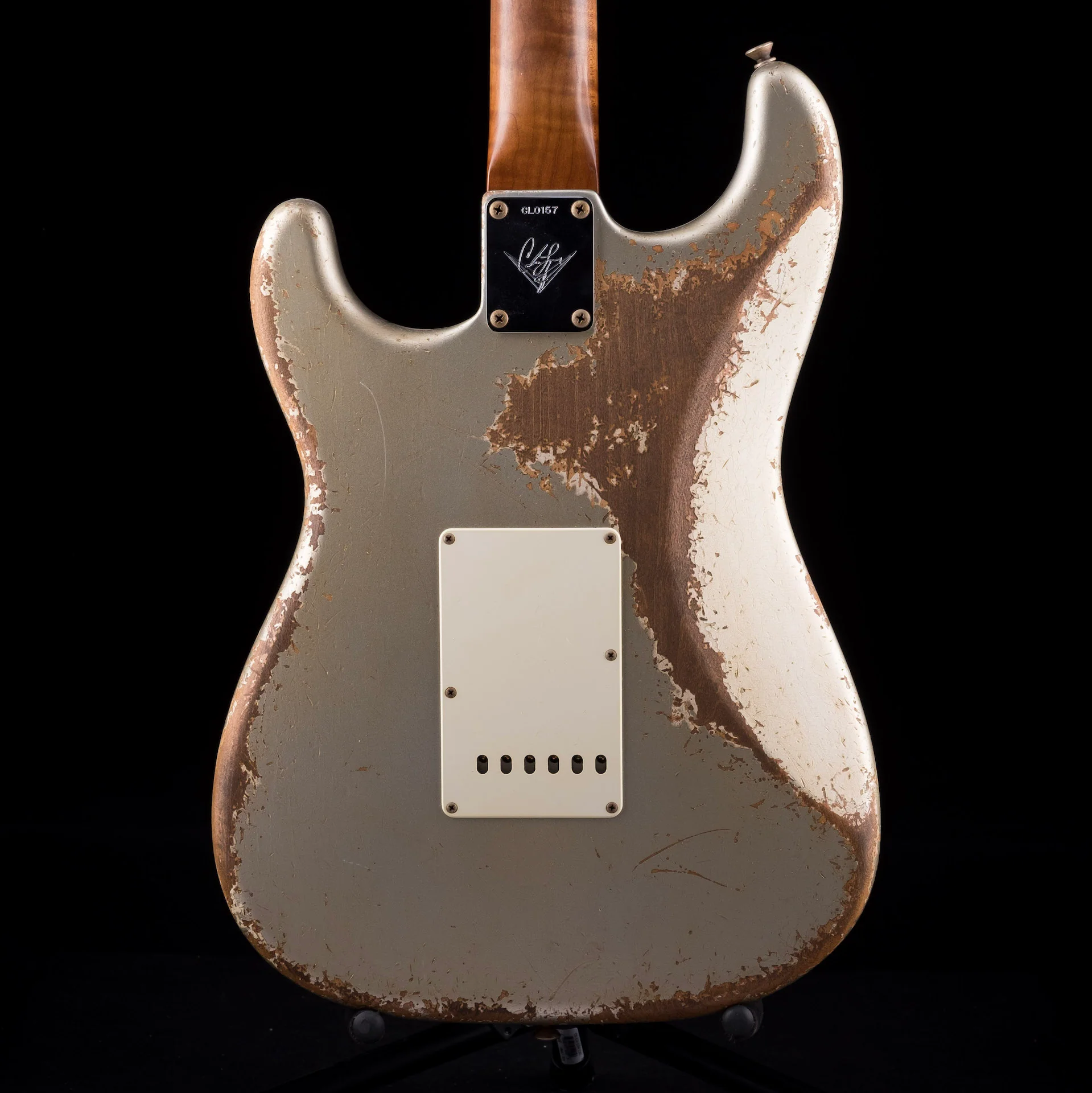 Fender Custom Shop Masterbuilt Carlos Lopez '59 Strat Heavy Relic Inca Silver - Image 10