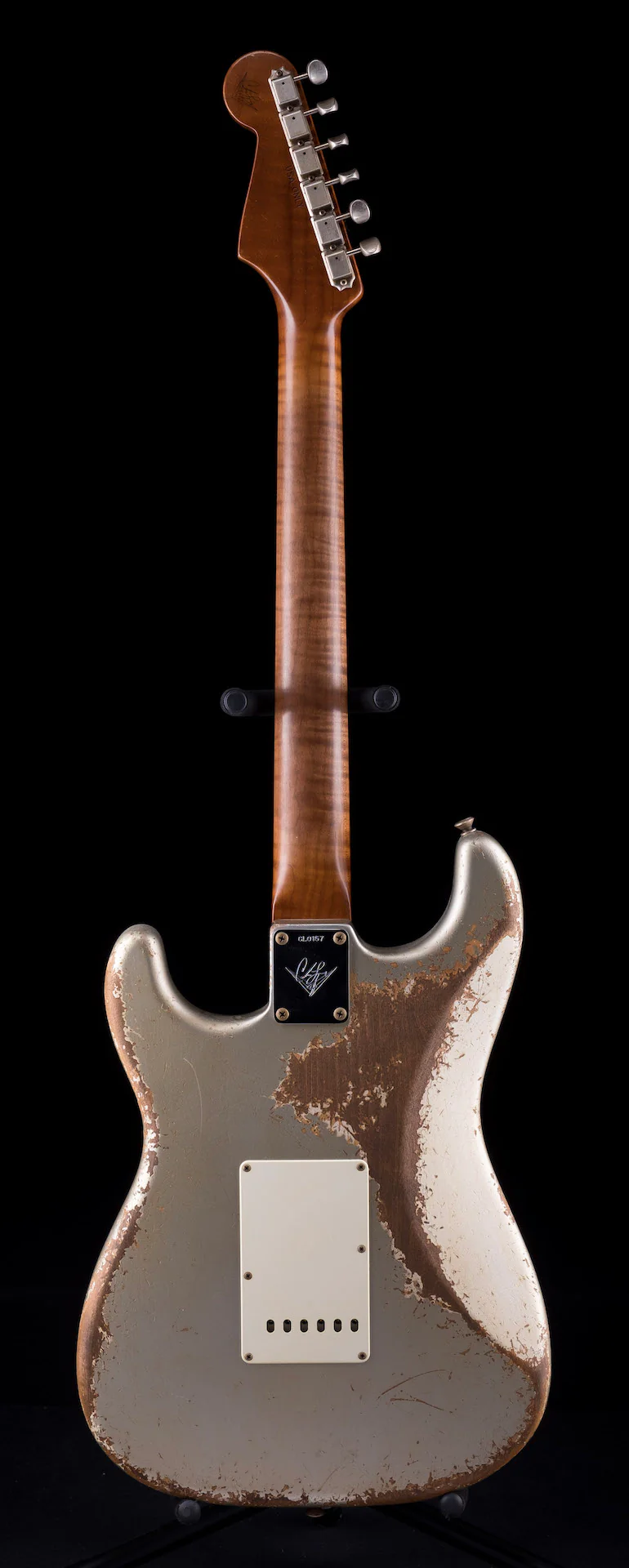 Fender Custom Shop Masterbuilt Carlos Lopez '59 Strat Heavy Relic Inca Silver - Image 11