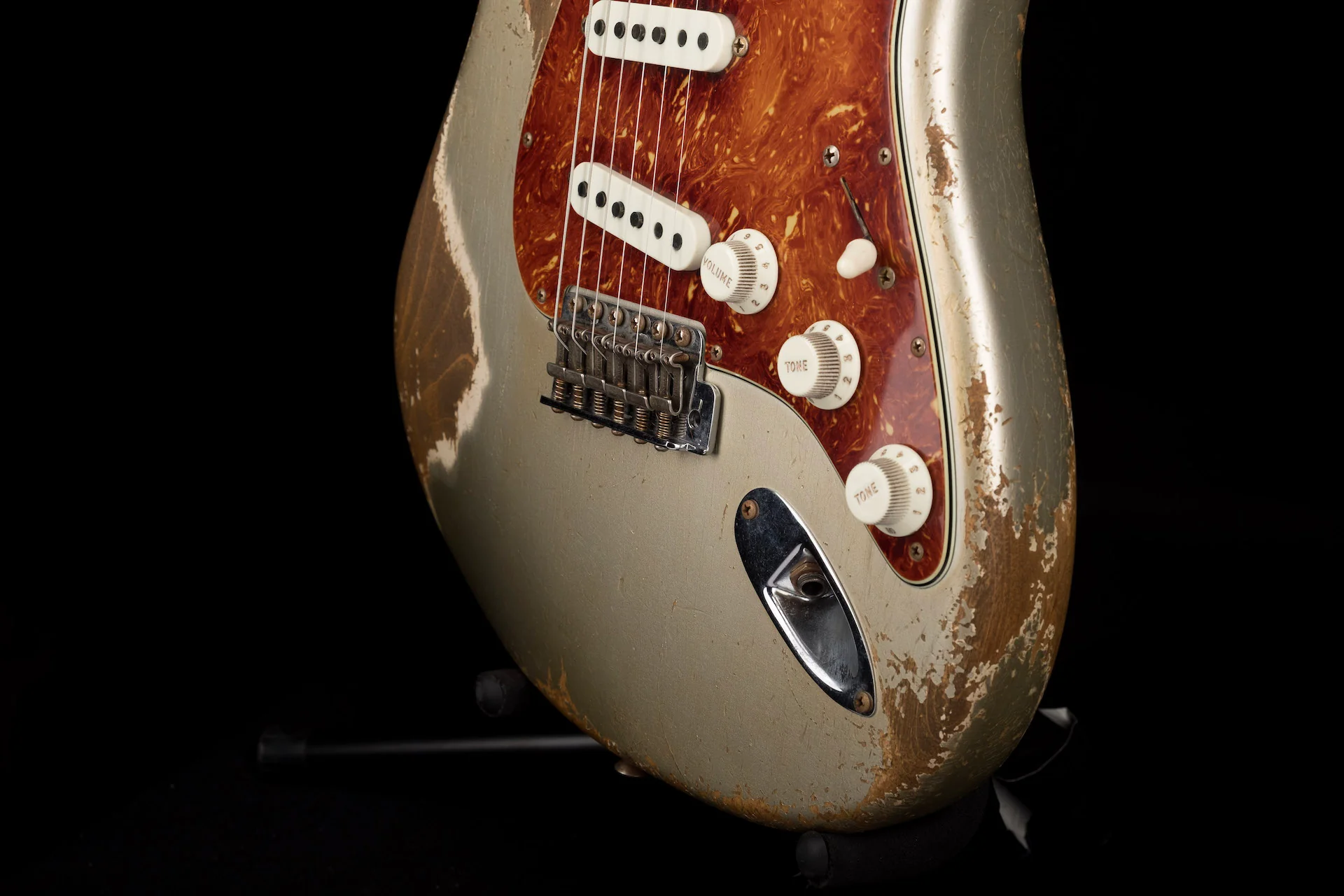 Fender Custom Shop Masterbuilt Carlos Lopez '59 Strat Heavy Relic Inca Silver - Image 12