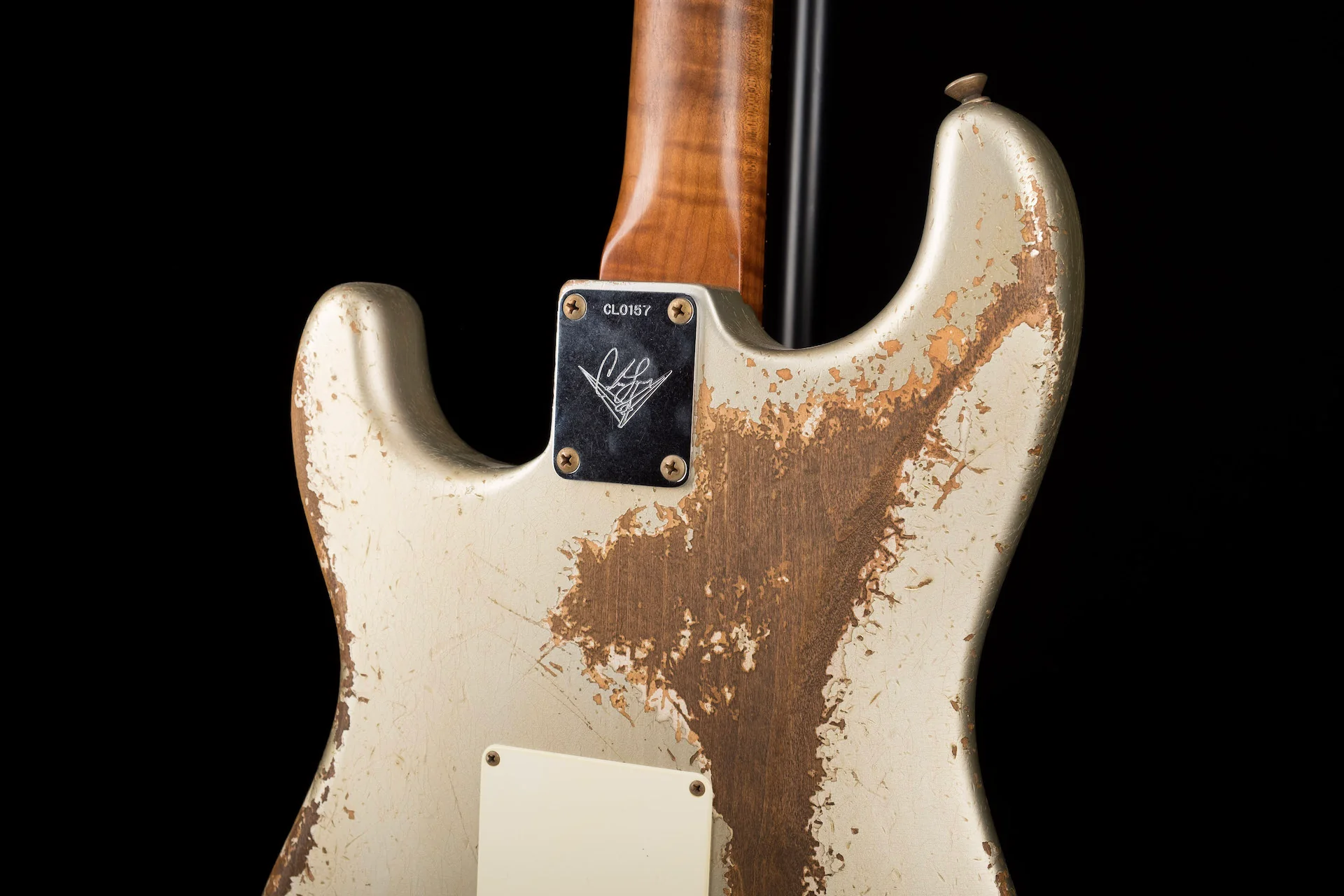 Fender Custom Shop Masterbuilt Carlos Lopez '59 Strat Heavy Relic Inca Silver - Image 13