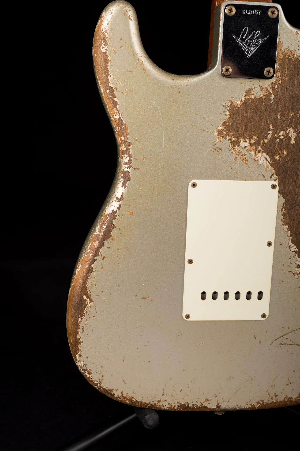 Fender Custom Shop Masterbuilt Carlos Lopez '59 Strat Heavy Relic Inca Silver - Image 14