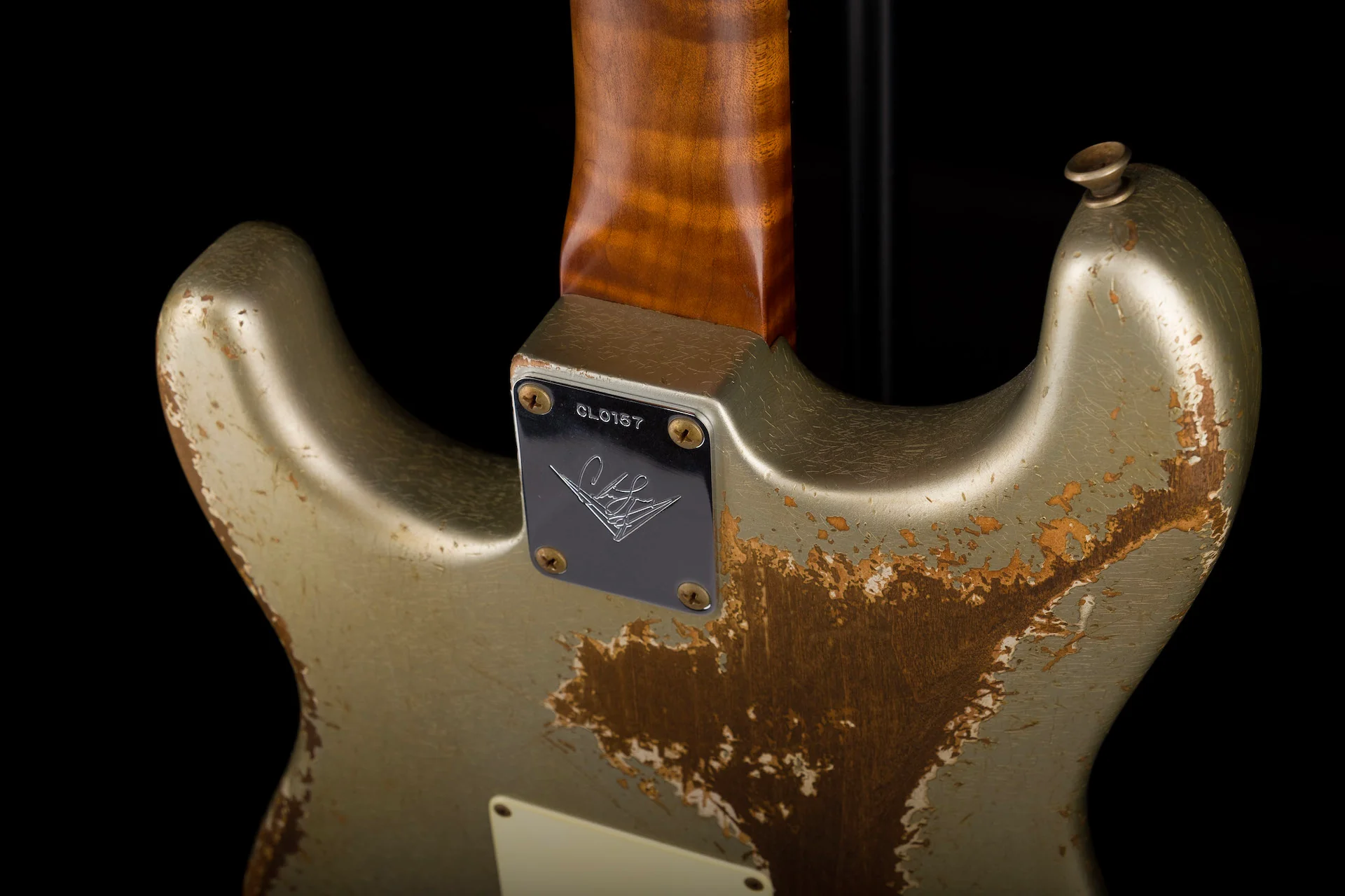 Fender Custom Shop Masterbuilt Carlos Lopez '59 Strat Heavy Relic Inca Silver - Image 17