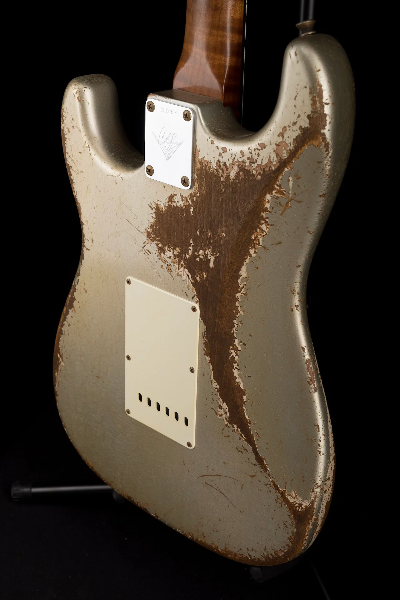 Fender Custom Shop Masterbuilt Carlos Lopez '59 Strat Heavy Relic Inca Silver - Image 18