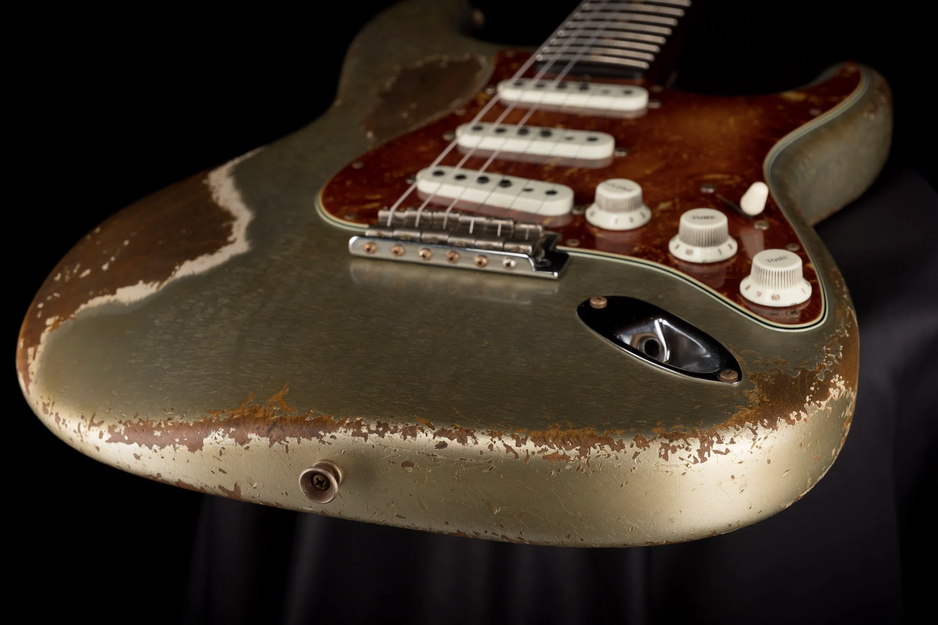 Fender Custom Shop Masterbuilt Carlos Lopez '59 Strat Heavy Relic Inca Silver - Image 6