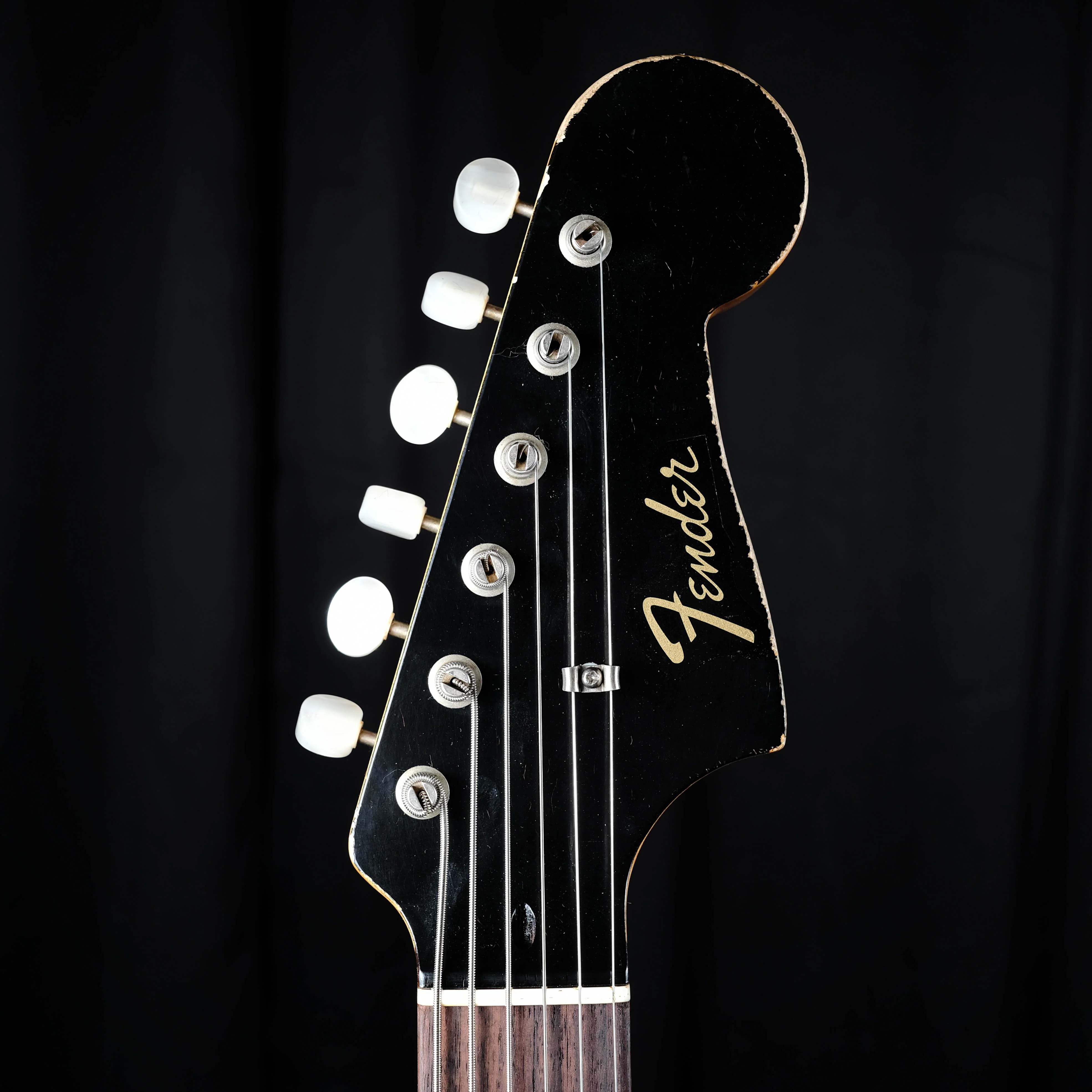 Fender Custom Shop Masterbuilt Carlos Lopez Heavy Relic Offset Subsonic Baritone Stratocaster Aged Cadillac Green Over Sunburst - Image 14