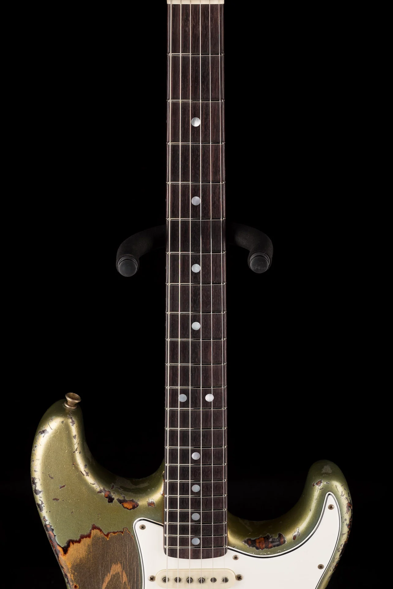 Fender Custom Shop Masterbuilt Dale Wilson 1965 Stratocaster Heavy Relic Firemist Silver Over Sunburst - Image 12