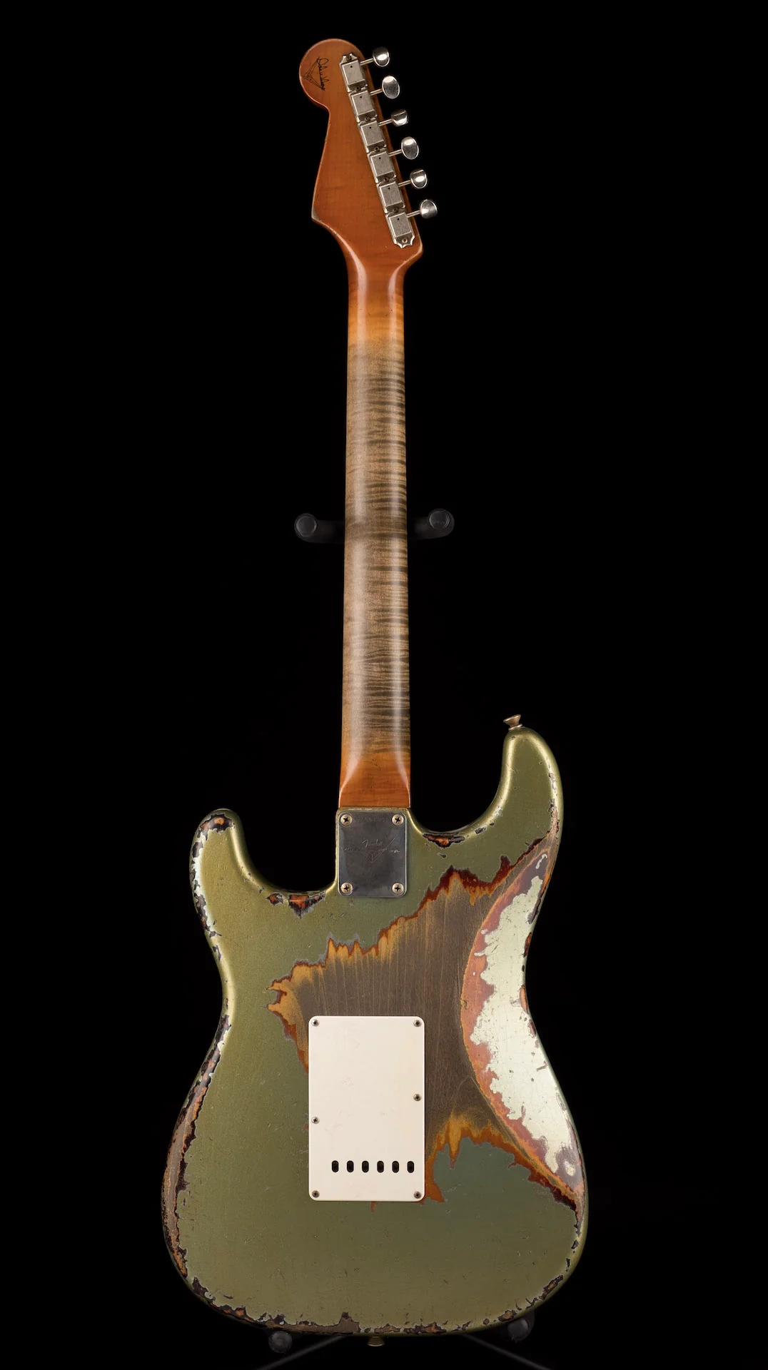 Fender Custom Shop Masterbuilt Dale Wilson 1965 Stratocaster Heavy Relic Firemist Silver Over Sunburst - Image 14