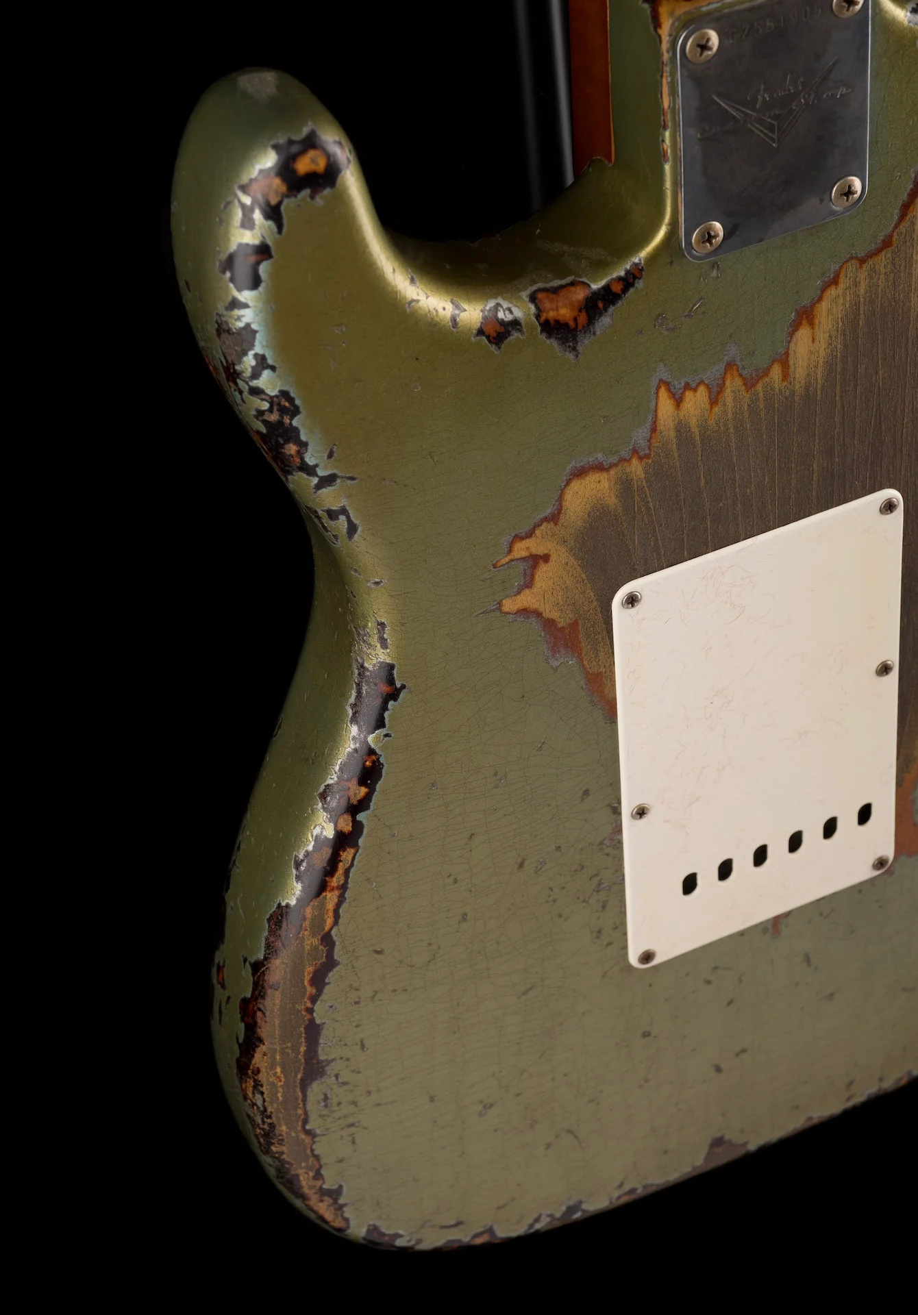 Fender Custom Shop Masterbuilt Dale Wilson 1965 Stratocaster Heavy Relic Firemist Silver Over Sunburst - Image 18