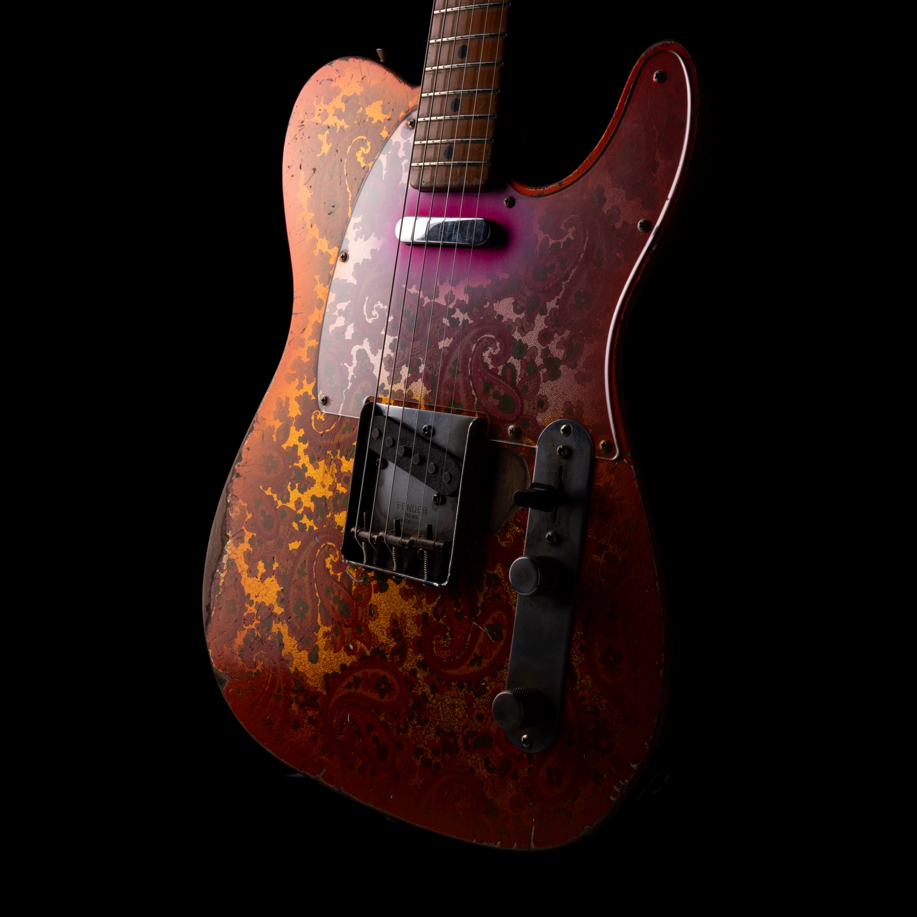 Fender Custom Shop Masterbuilt Dale Wilson 1967 Telecaster Relic Tangerine Paisley - Image 7