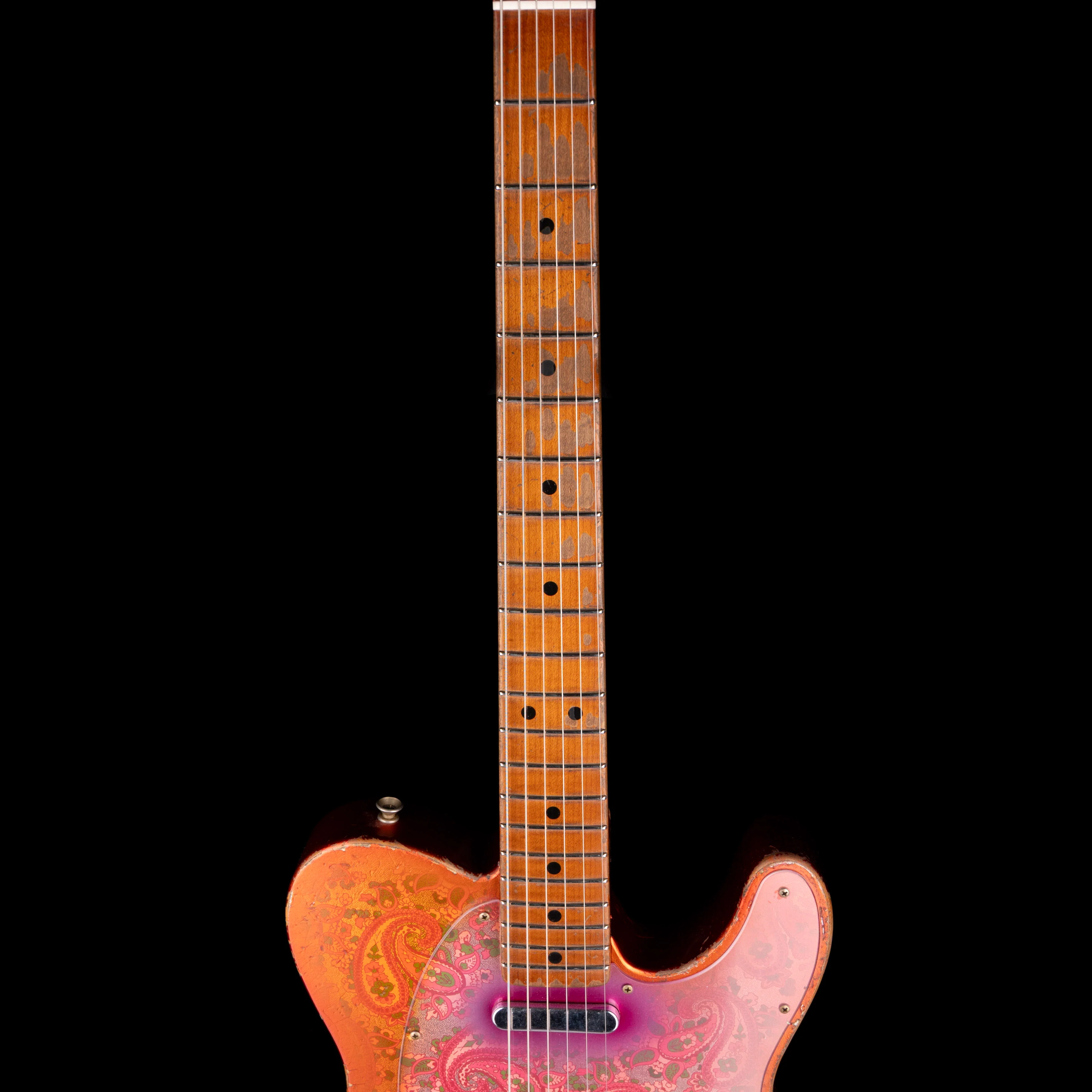 Fender Custom Shop Masterbuilt Dale Wilson 1967 Telecaster Relic Tangerine Paisley - Image 8