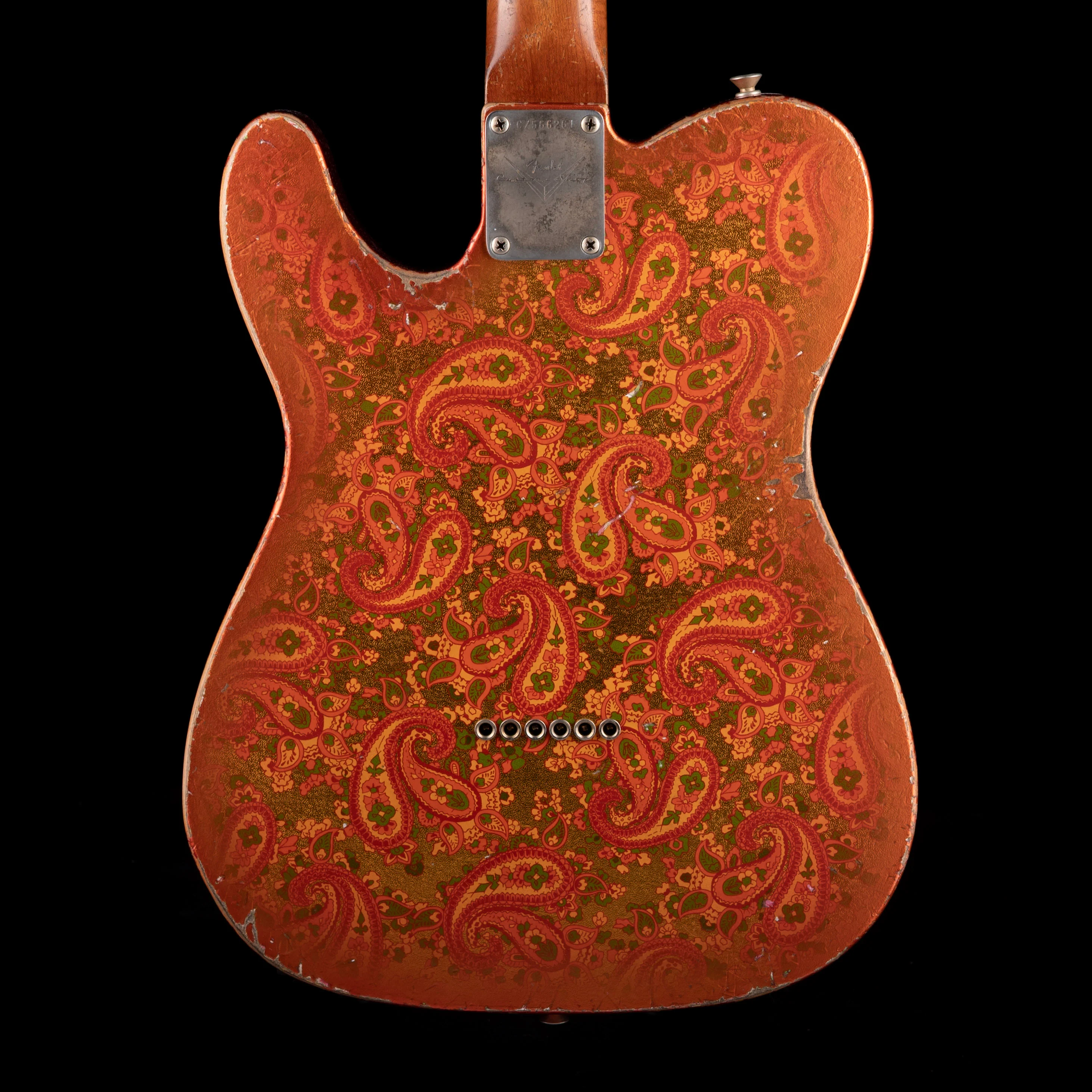 Fender Custom Shop Masterbuilt Dale Wilson 1967 Telecaster Relic Tangerine Paisley - Image 9