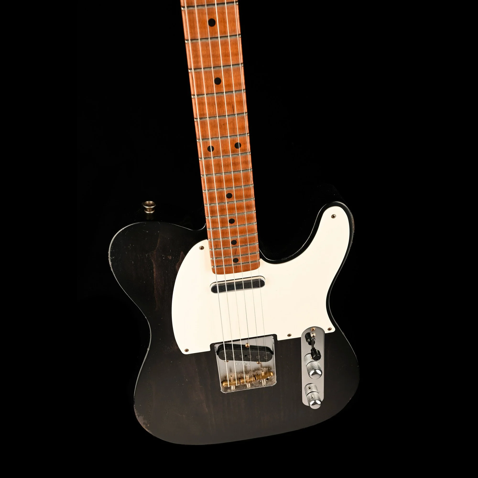 Fender Custom Shop Masterbuilt David Brown 1957 Telecaster Relic Ebony Transparent - Image 4