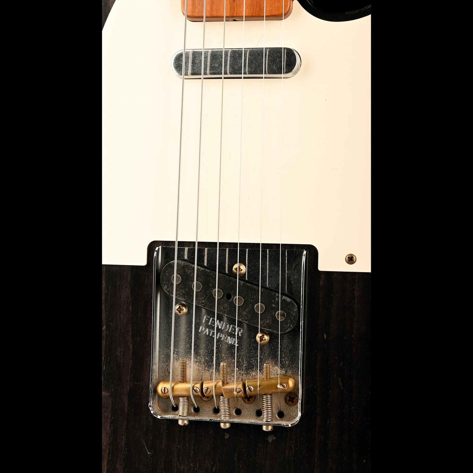 Fender Custom Shop Masterbuilt David Brown 1957 Telecaster Relic Ebony Transparent - Image 7