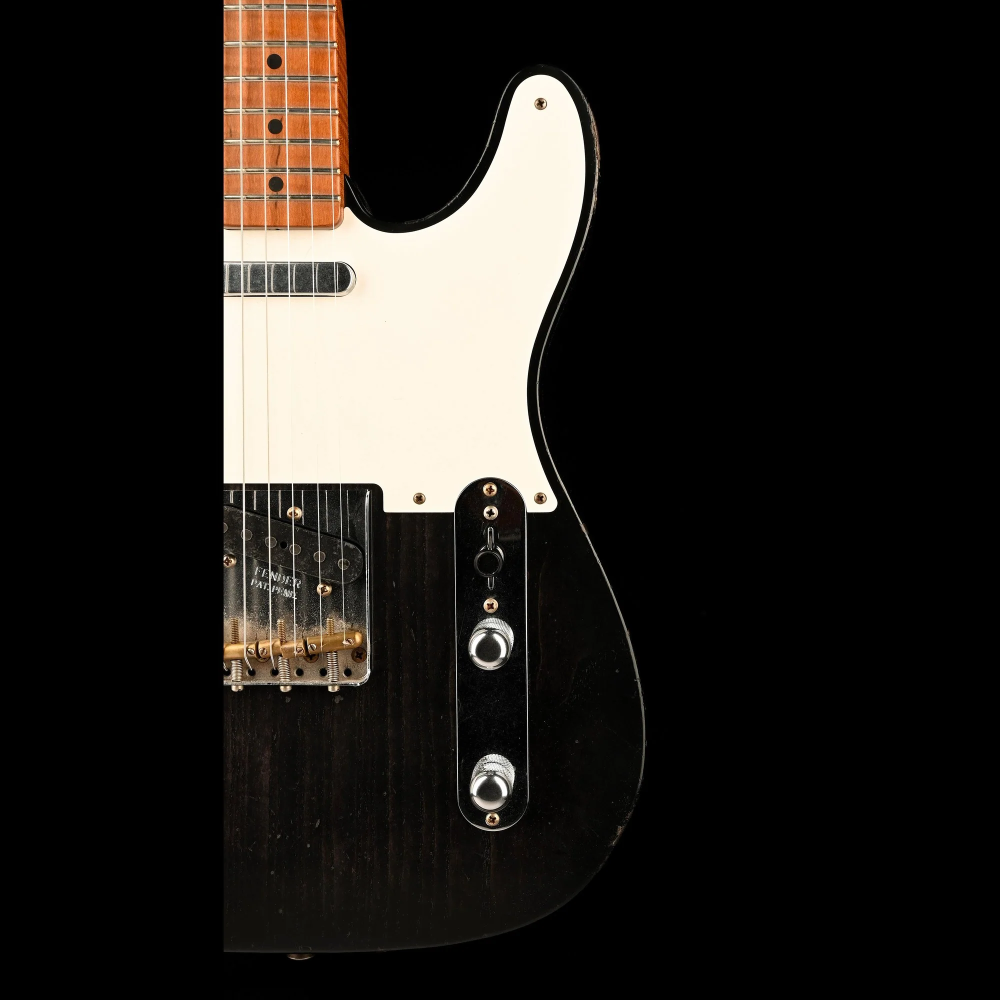 Fender Custom Shop Masterbuilt David Brown 1957 Telecaster Relic Ebony Transparent - Image 9