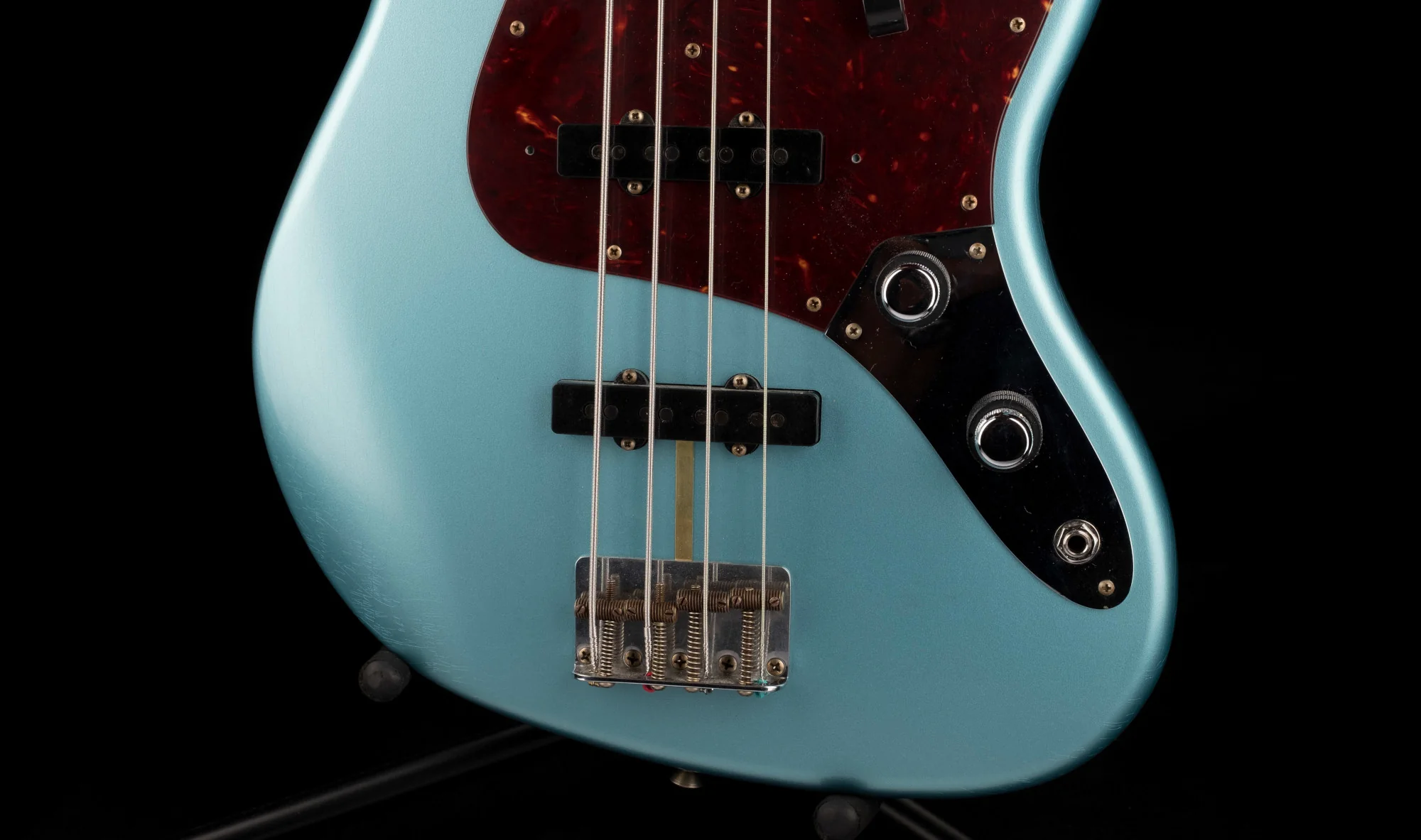 Fender Custom Shop Masterbuilt David Brown 1960 Jazz Bass Journeyman Relic Faded Teal Green Metallic With Case - Image 4