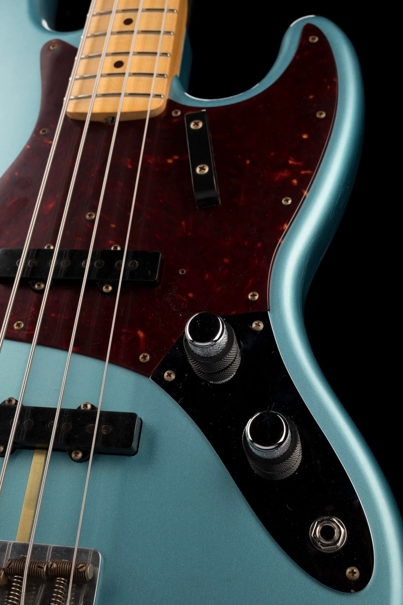 Fender Custom Shop Masterbuilt David Brown 1960 Jazz Bass Journeyman Relic Faded Teal Green Metallic With Case - Image 7
