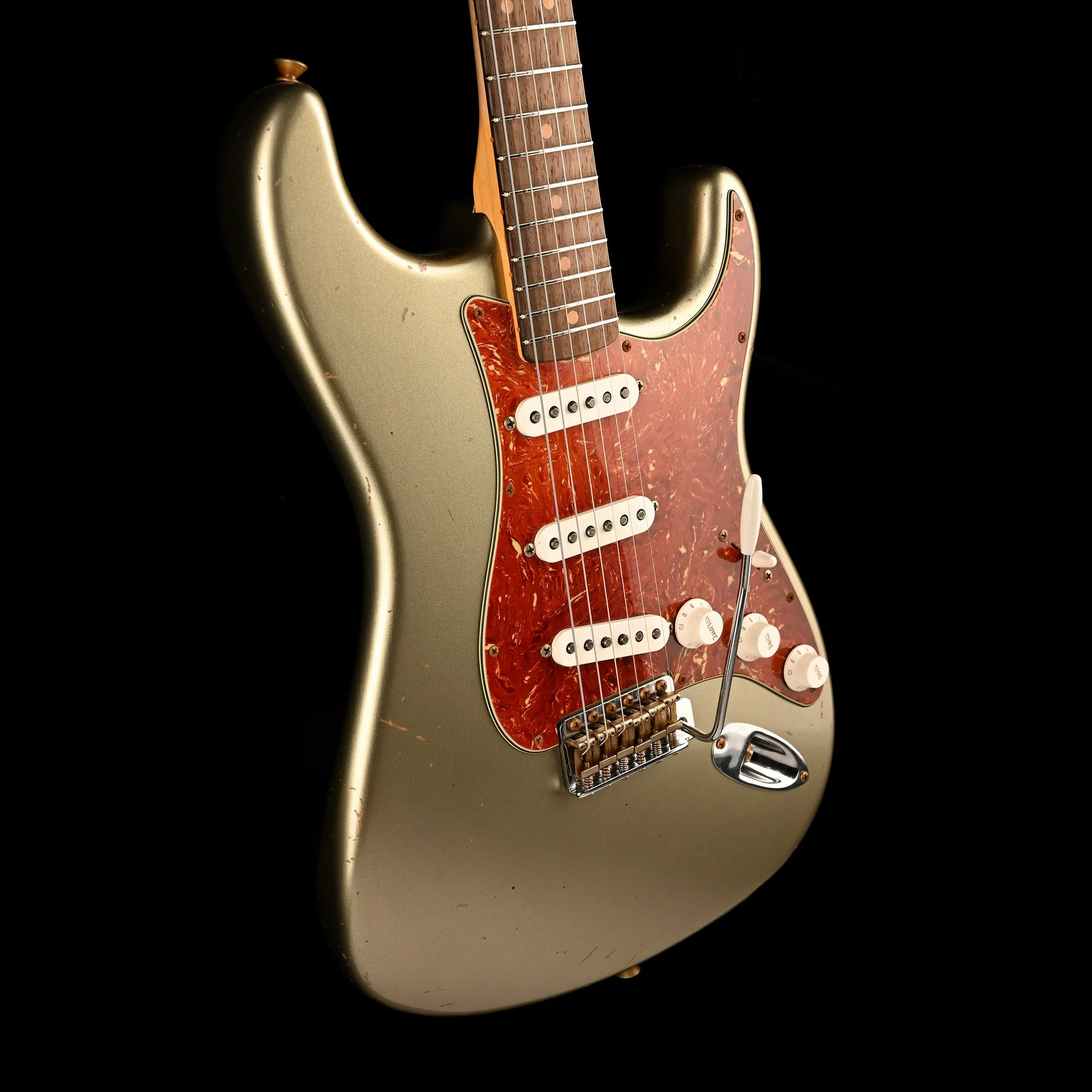 Fender Custom Shop Masterbuilt David Brown 1963 Stratocaster Journeyman Relic Brazilian Rosewood Super Faded Sage Green Metallic - Image 10