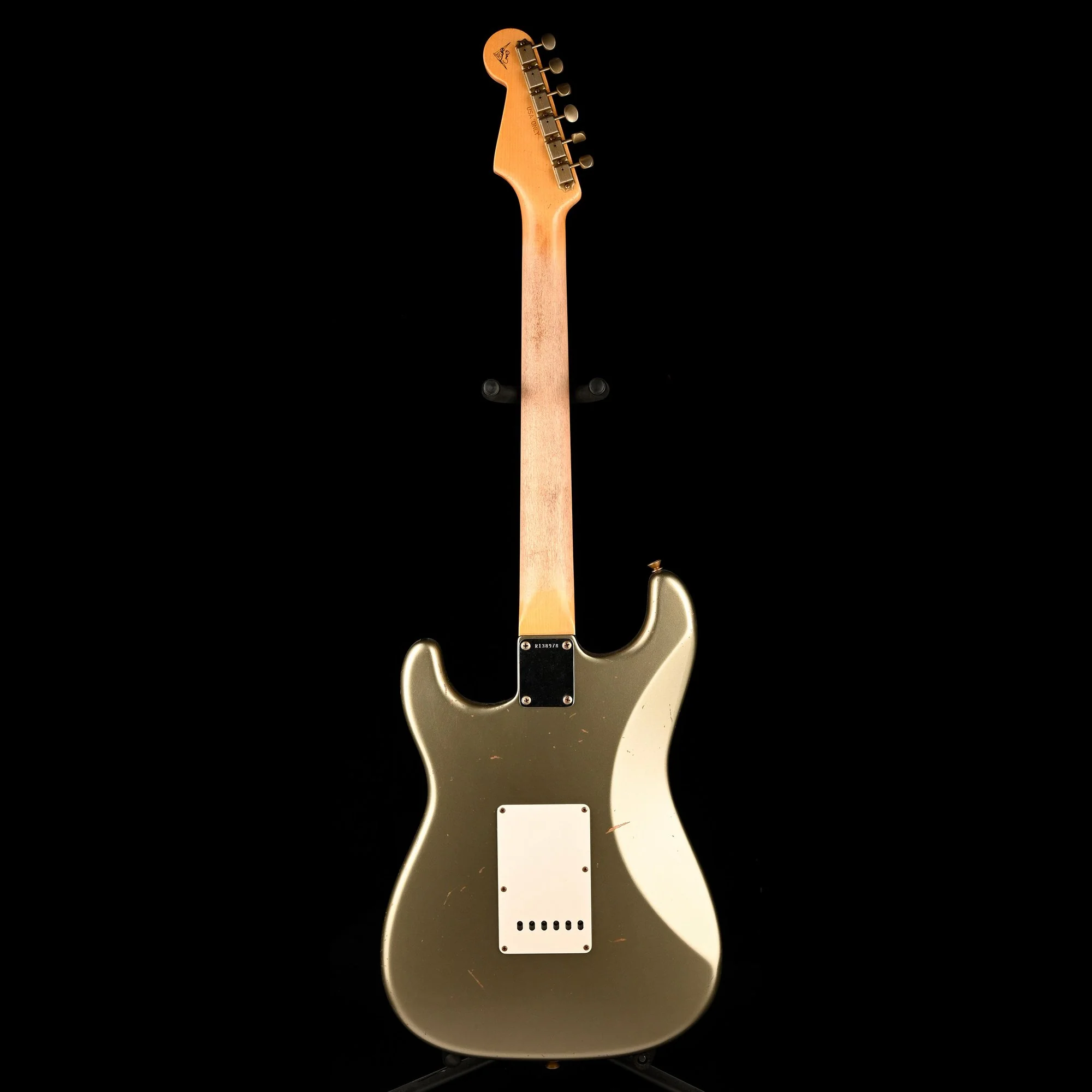Fender Custom Shop Masterbuilt David Brown 1963 Stratocaster Journeyman Relic Brazilian Rosewood Super Faded Sage Green Metallic - Image 13