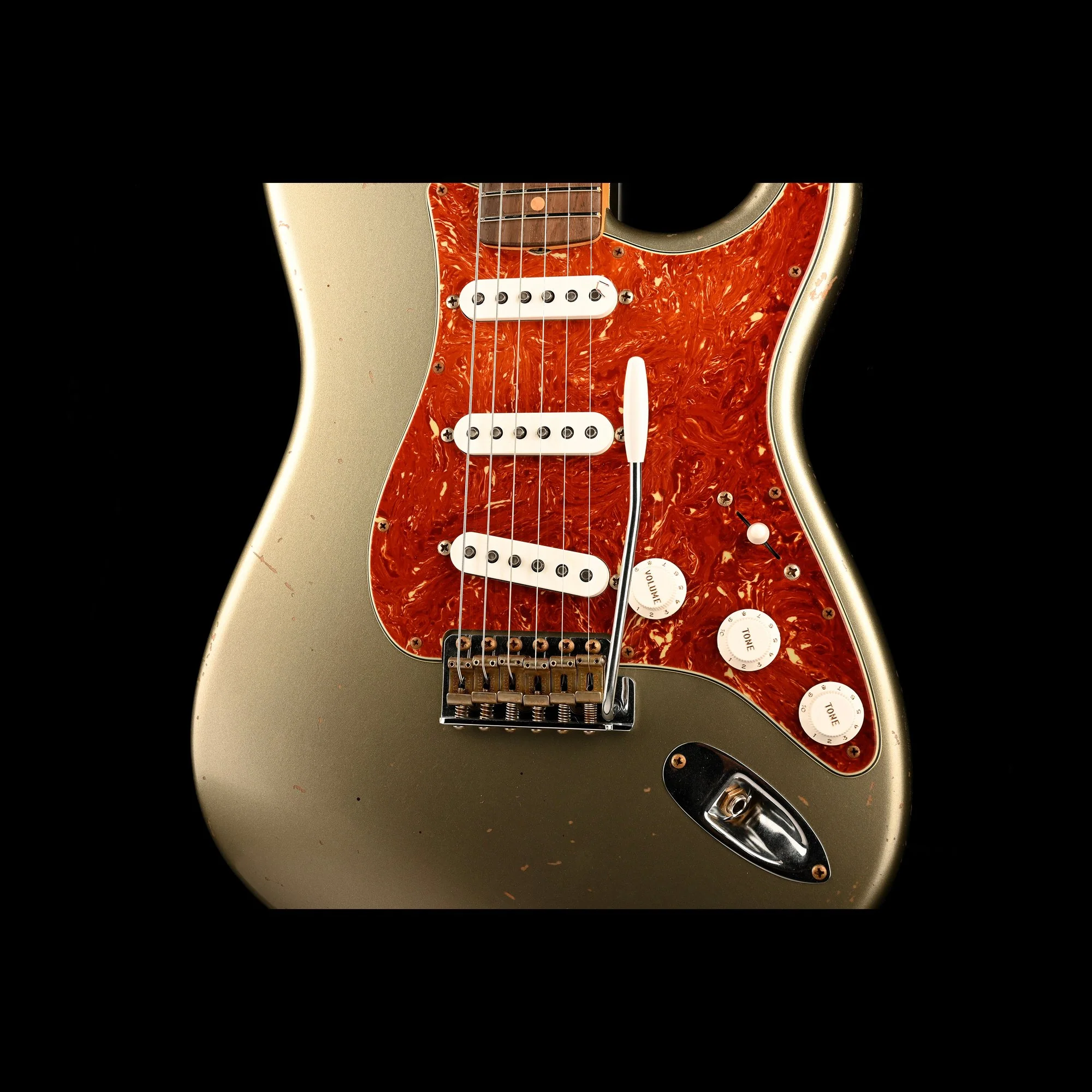 Fender Custom Shop Masterbuilt David Brown 1963 Stratocaster Journeyman Relic Brazilian Rosewood Super Faded Sage Green Metallic - Image 6