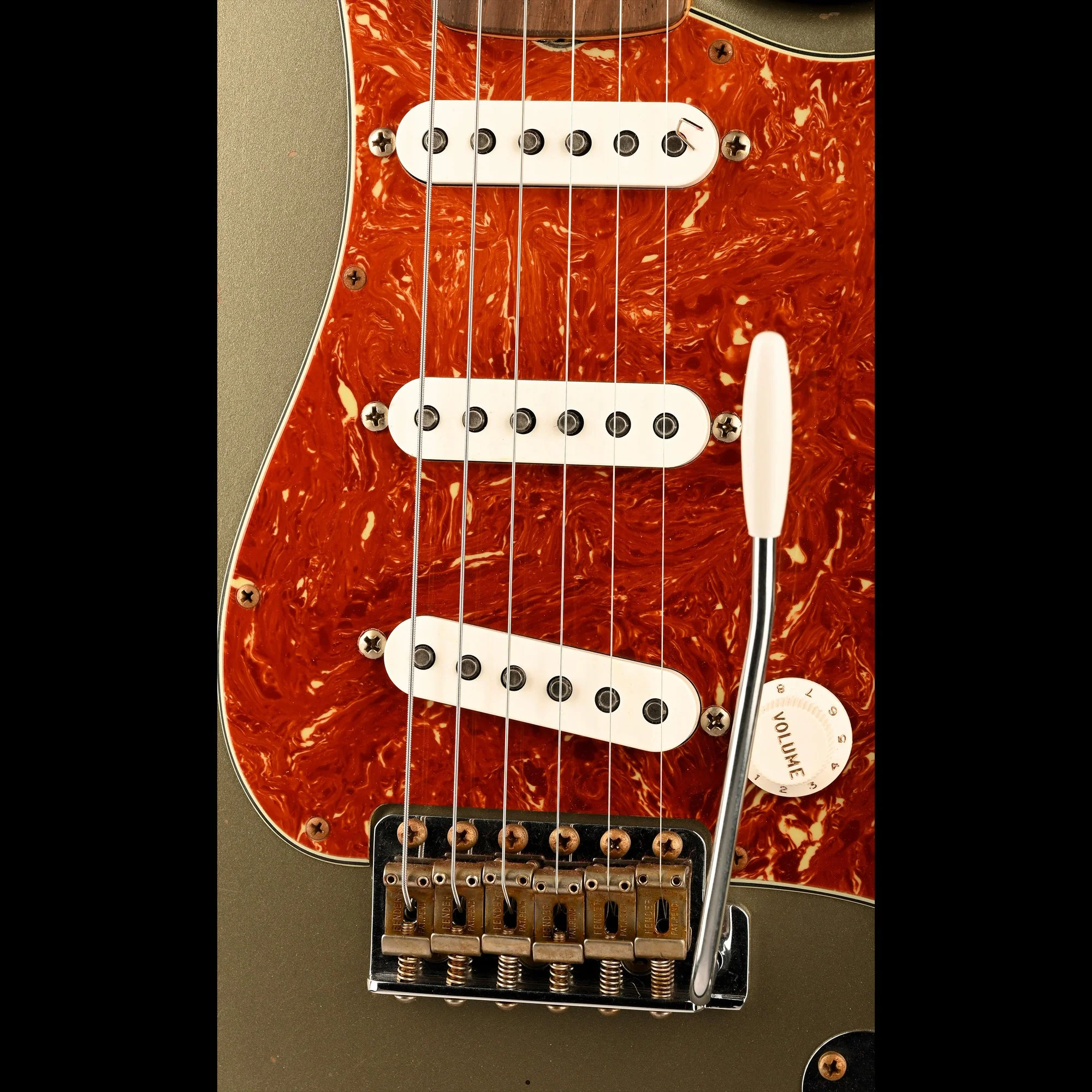 Fender Custom Shop Masterbuilt David Brown 1963 Stratocaster Journeyman Relic Brazilian Rosewood Super Faded Sage Green Metallic - Image 7