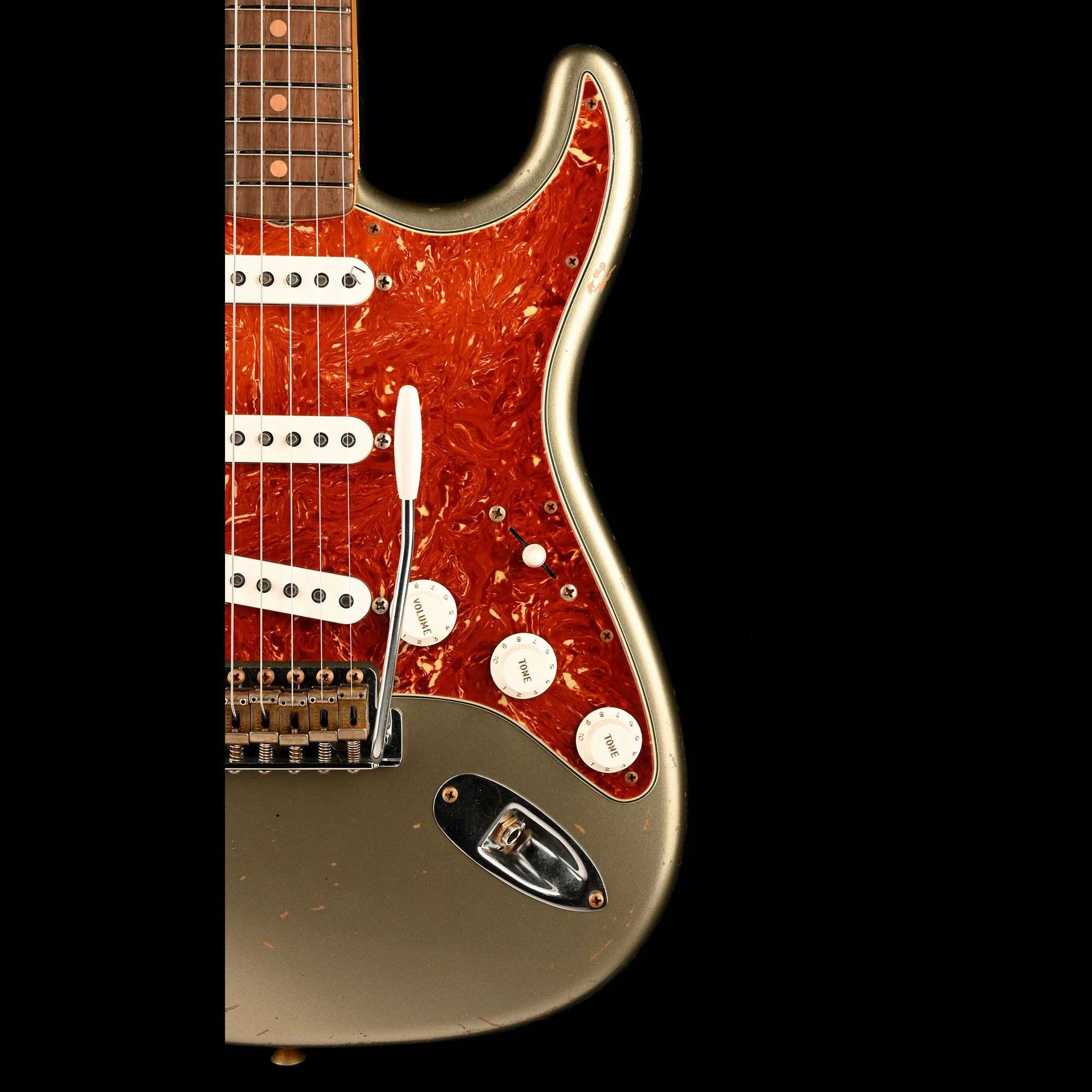 Fender Custom Shop Masterbuilt David Brown 1963 Stratocaster Journeyman Relic Brazilian Rosewood Super Faded Sage Green Metallic - Image 9