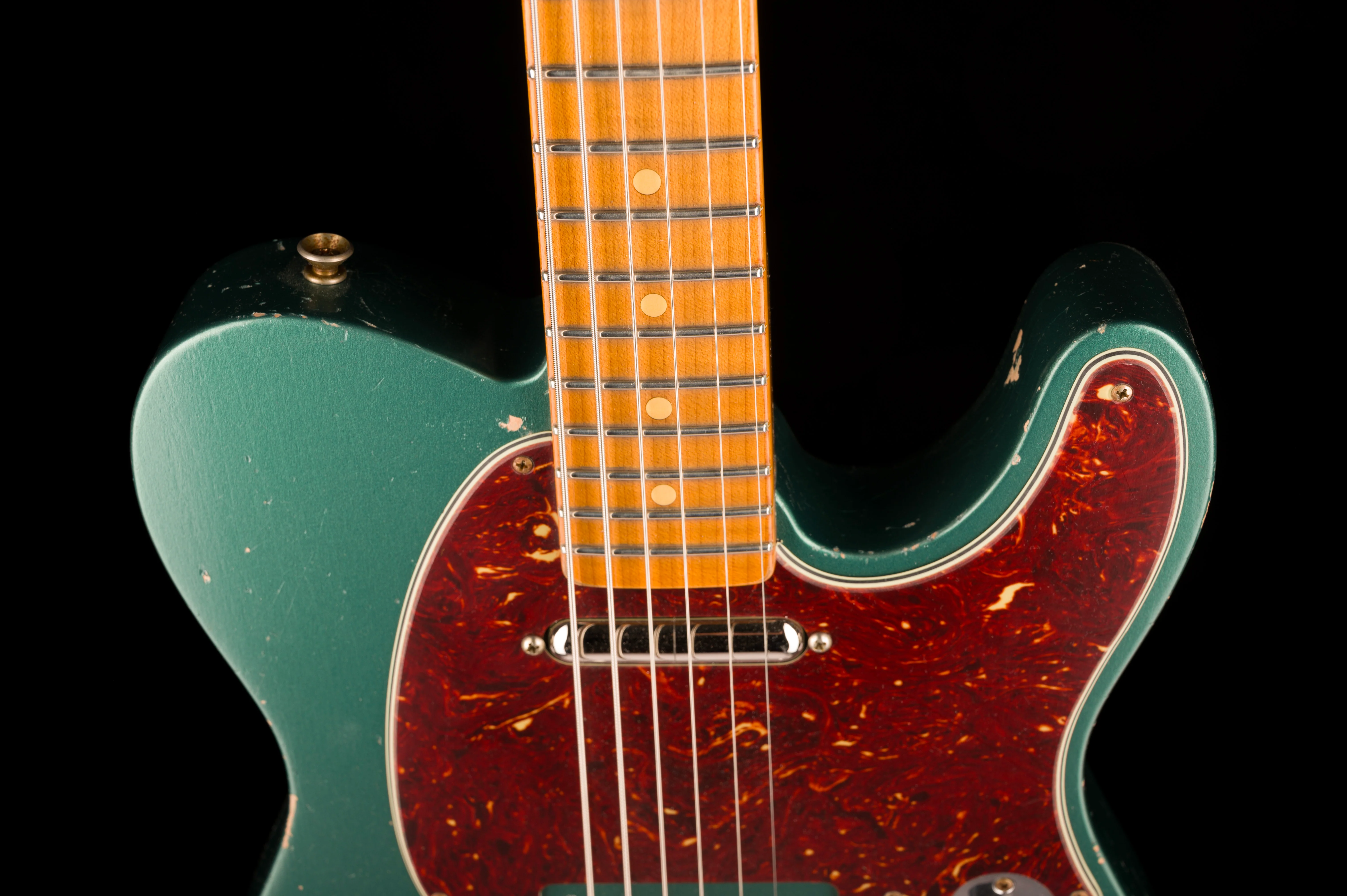 Fender Custom Shop Masterbuilt Dennis Galuszka Subsonic Telecaster Journeyman Relic Sherwood Green Metallic - Image 3