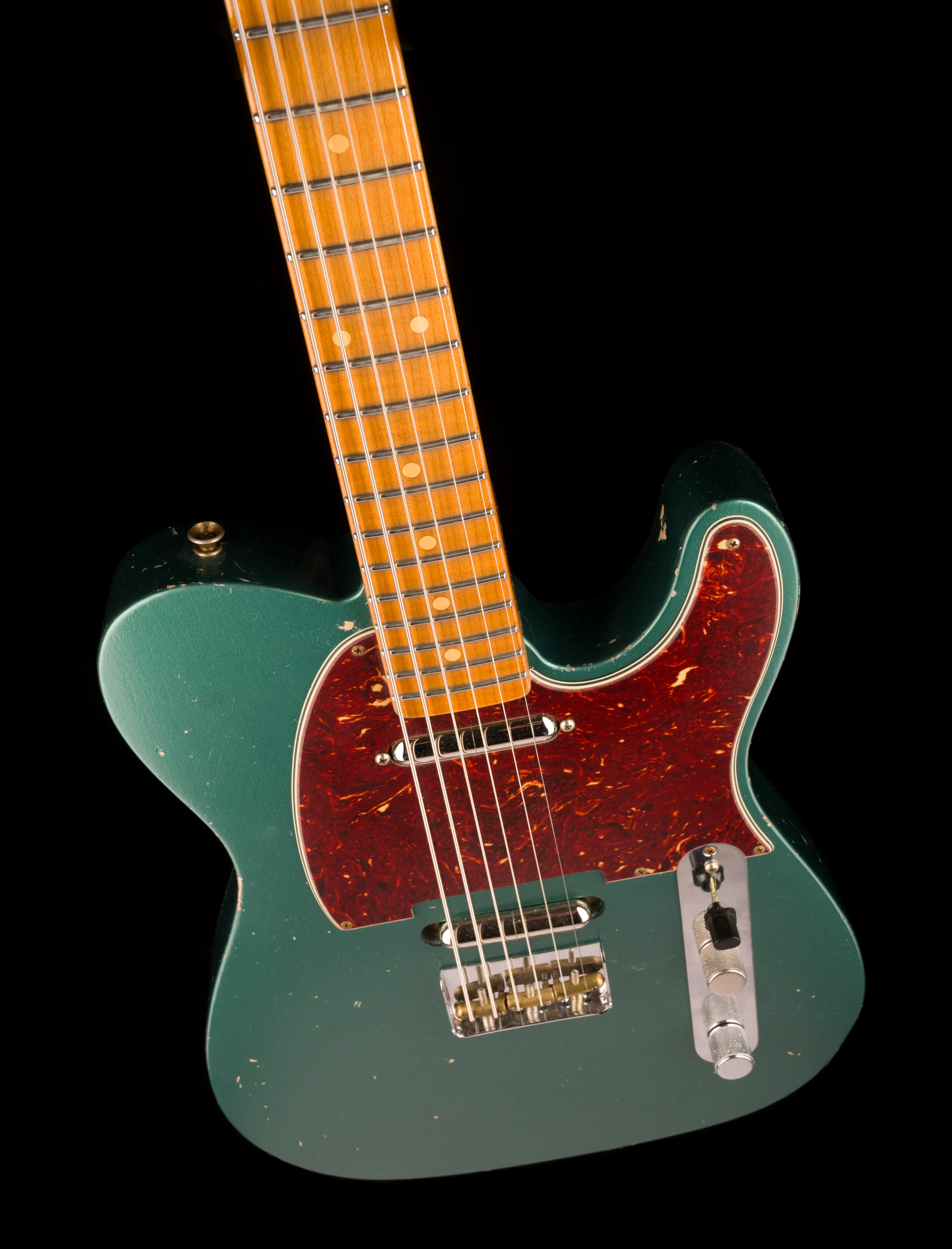 Fender Custom Shop Masterbuilt Dennis Galuszka Subsonic Telecaster Journeyman Relic Sherwood Green Metallic - Image 4