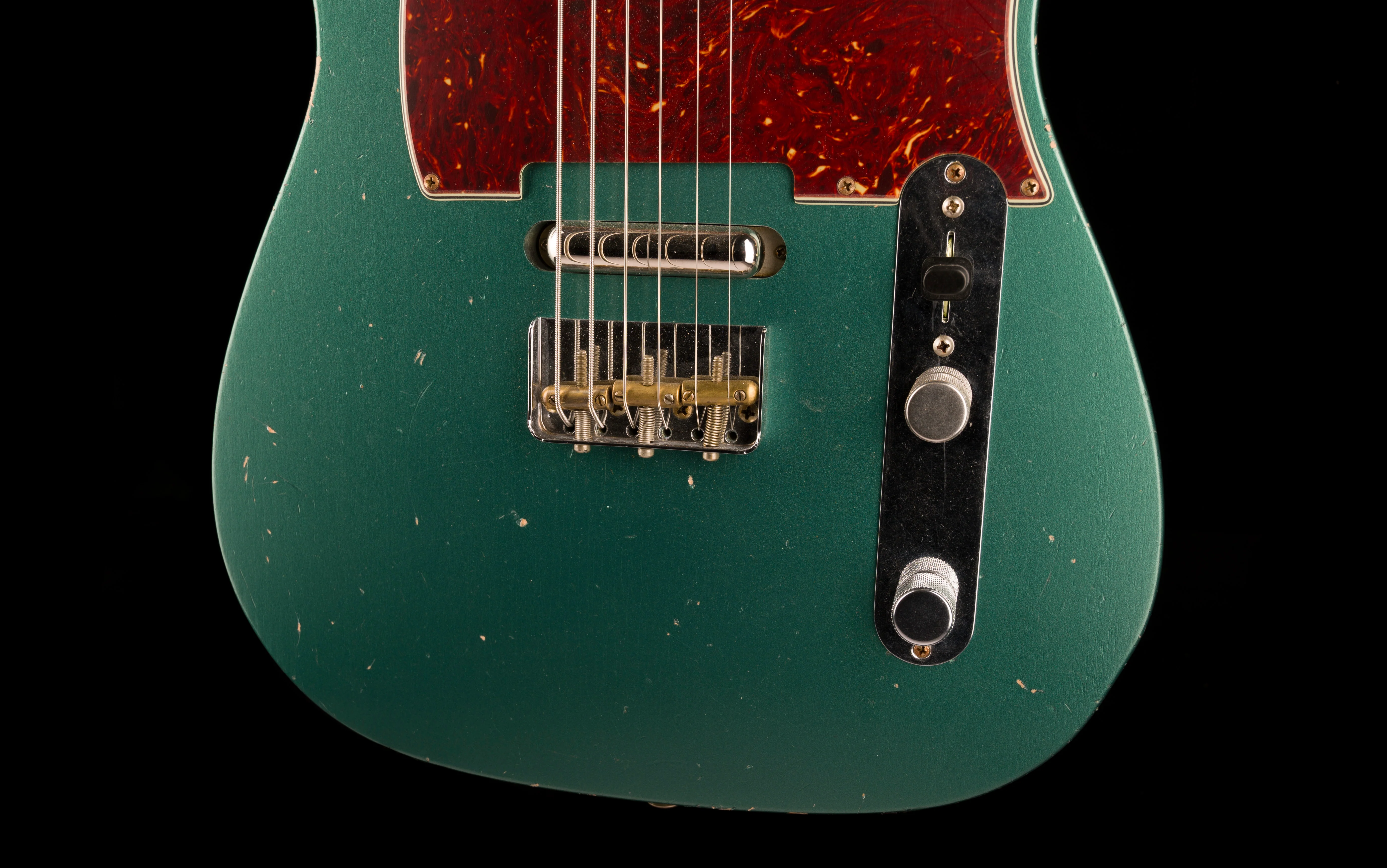 Fender Custom Shop Masterbuilt Dennis Galuszka Subsonic Telecaster Journeyman Relic Sherwood Green Metallic - Image 5