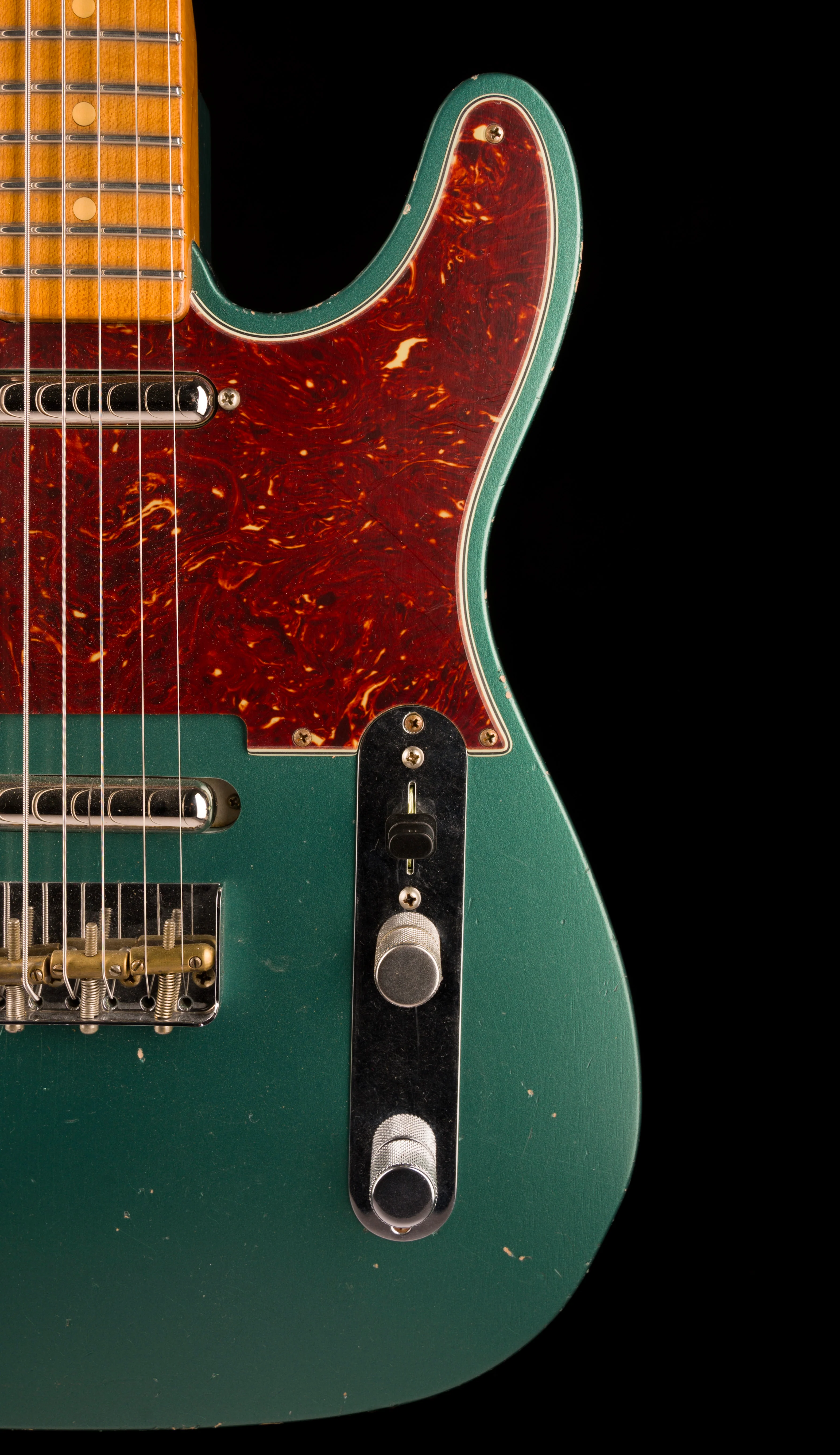 Fender Custom Shop Masterbuilt Dennis Galuszka Subsonic Telecaster Journeyman Relic Sherwood Green Metallic - Image 9