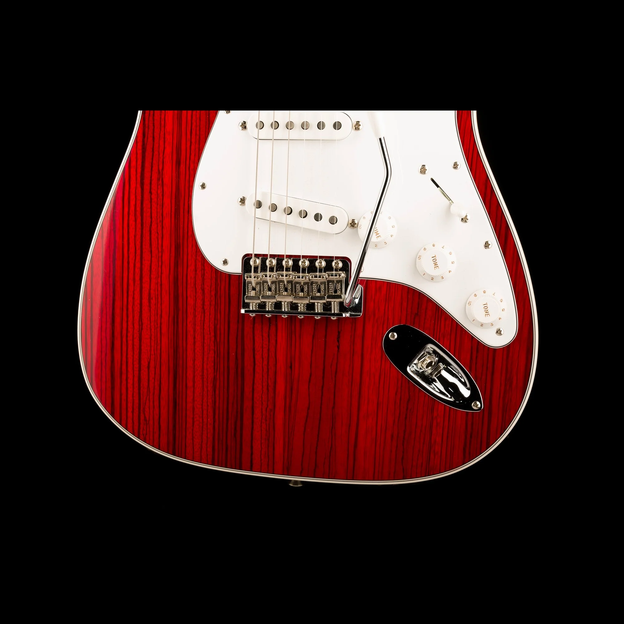 Fender Custom Shop Masterbuilt Dennis Galuszka Zebrawood 1966 Stratocaster NOS Red Stain - Image 5